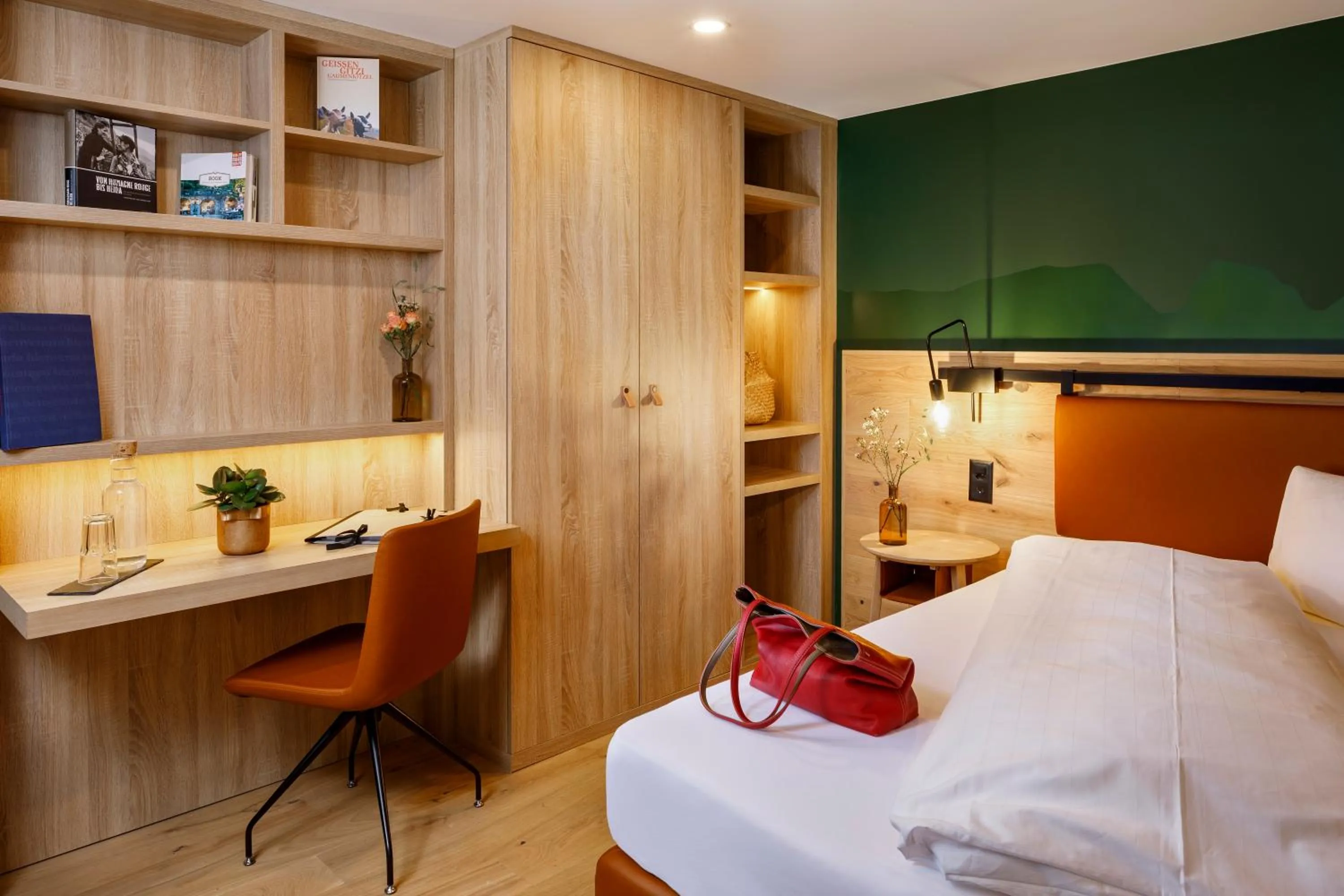 Bedroom, Bed in Hotel Hirschen Wildhaus