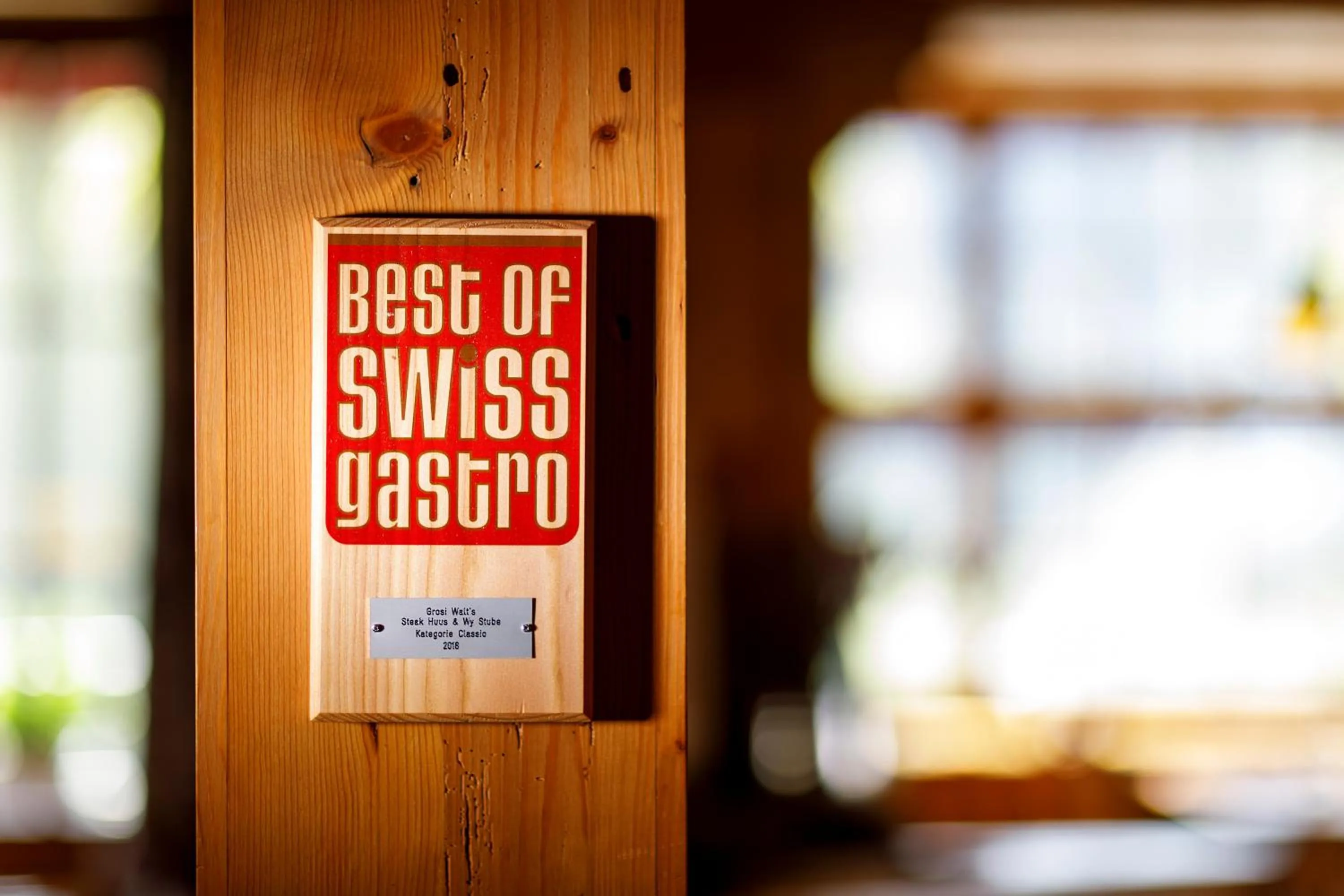 Certificate/Award in Hotel Hirschen Wildhaus