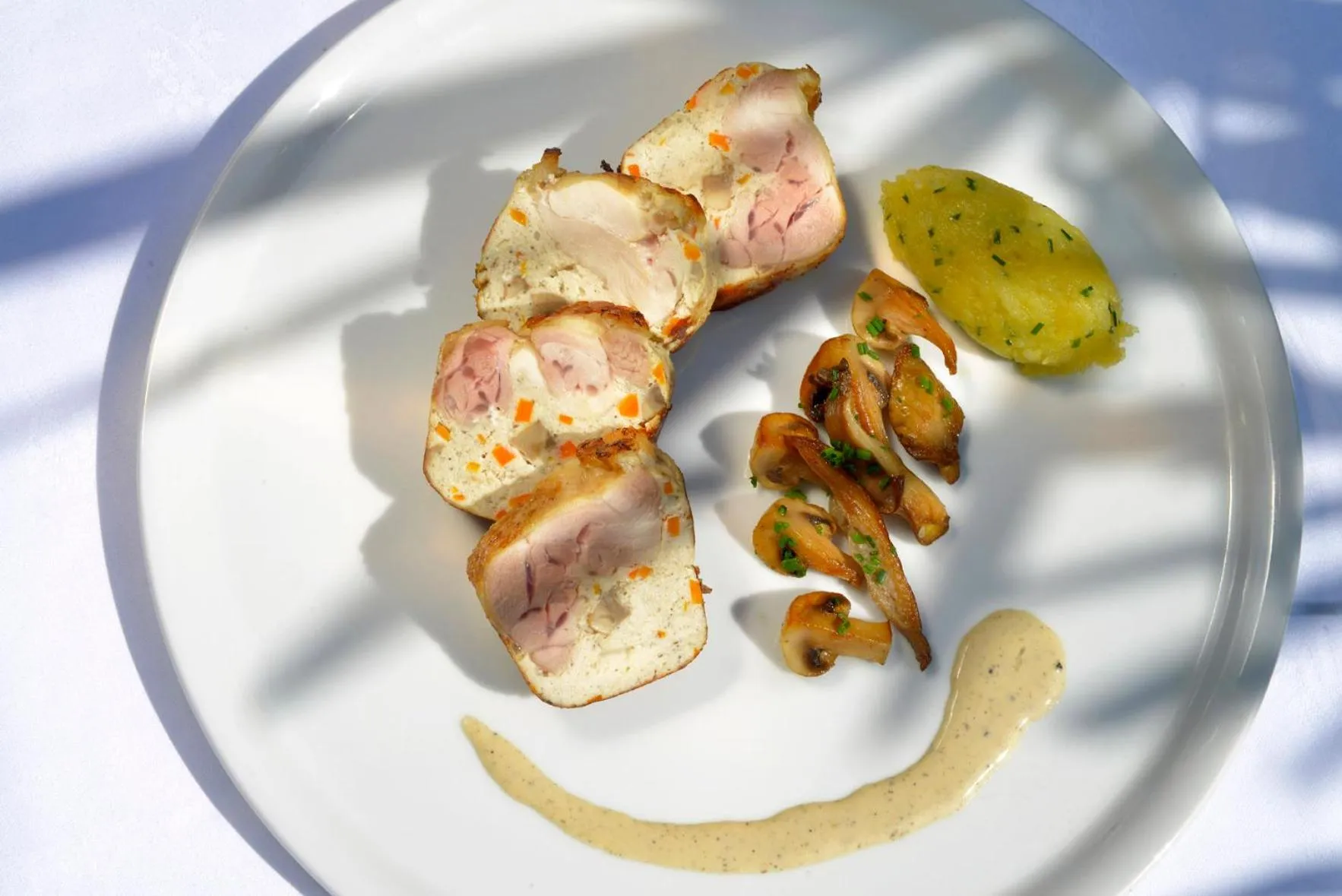 Food close-up in Logis Hotel Le Prieure