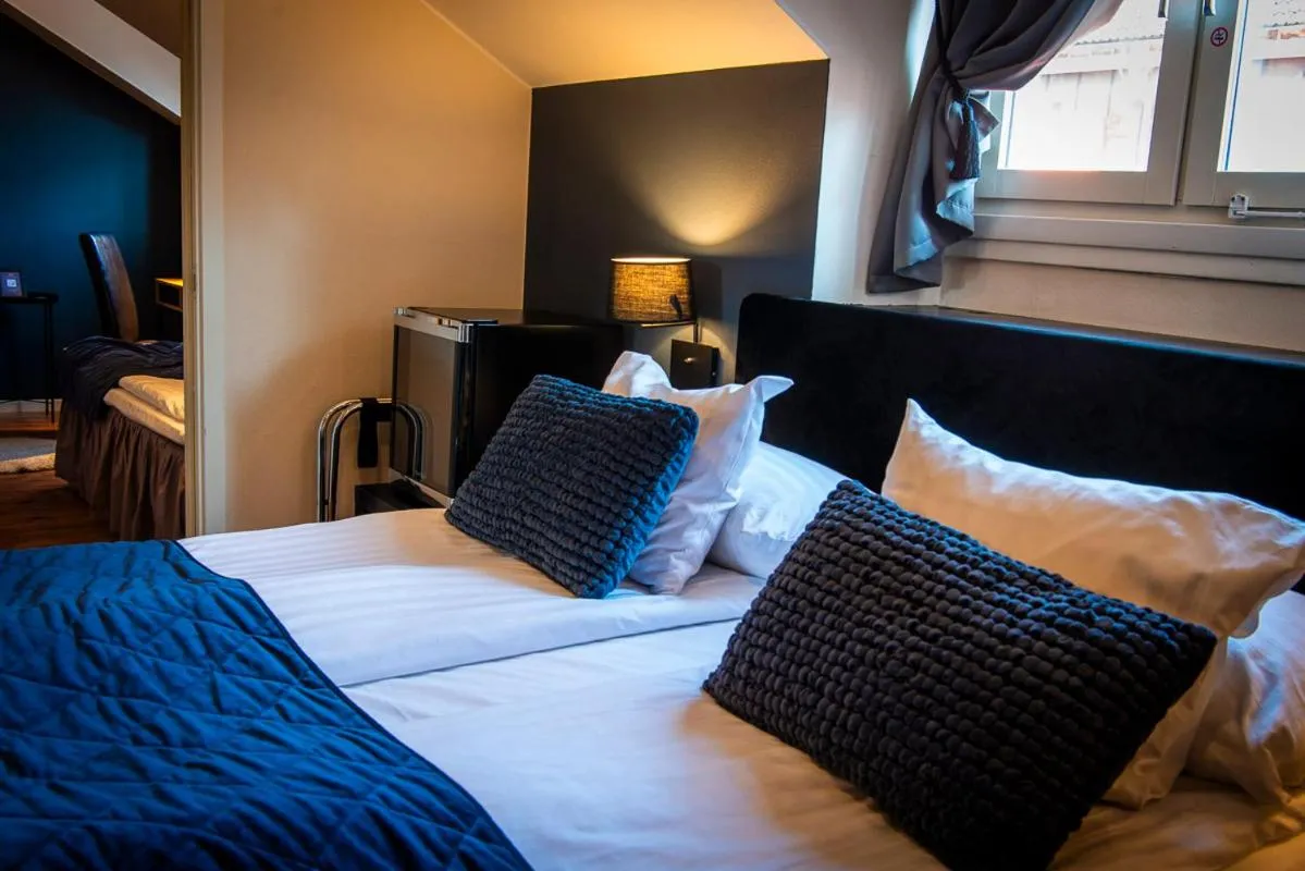 Bed in Hotell Aqva Restaurang & Bar Ett Biosfärhotell med fokus på hållbarhet