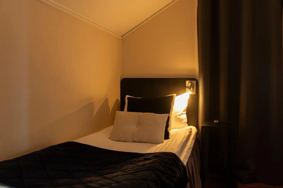 Bed in Hotell Aqva Restaurang & Bar Ett Biosfärhotell med fokus på hållbarhet