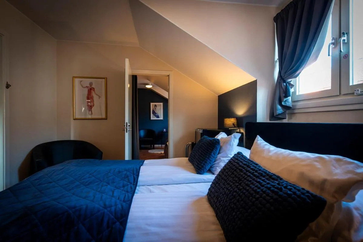 Bed in Hotell Aqva Restaurang & Bar Ett Biosfärhotell med fokus på hållbarhet