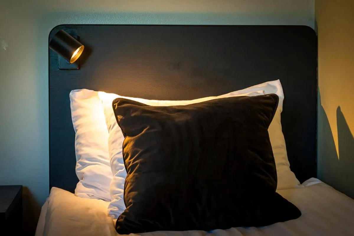 Bed in Hotell Aqva Restaurang & Bar Ett Biosfärhotell med fokus på hållbarhet