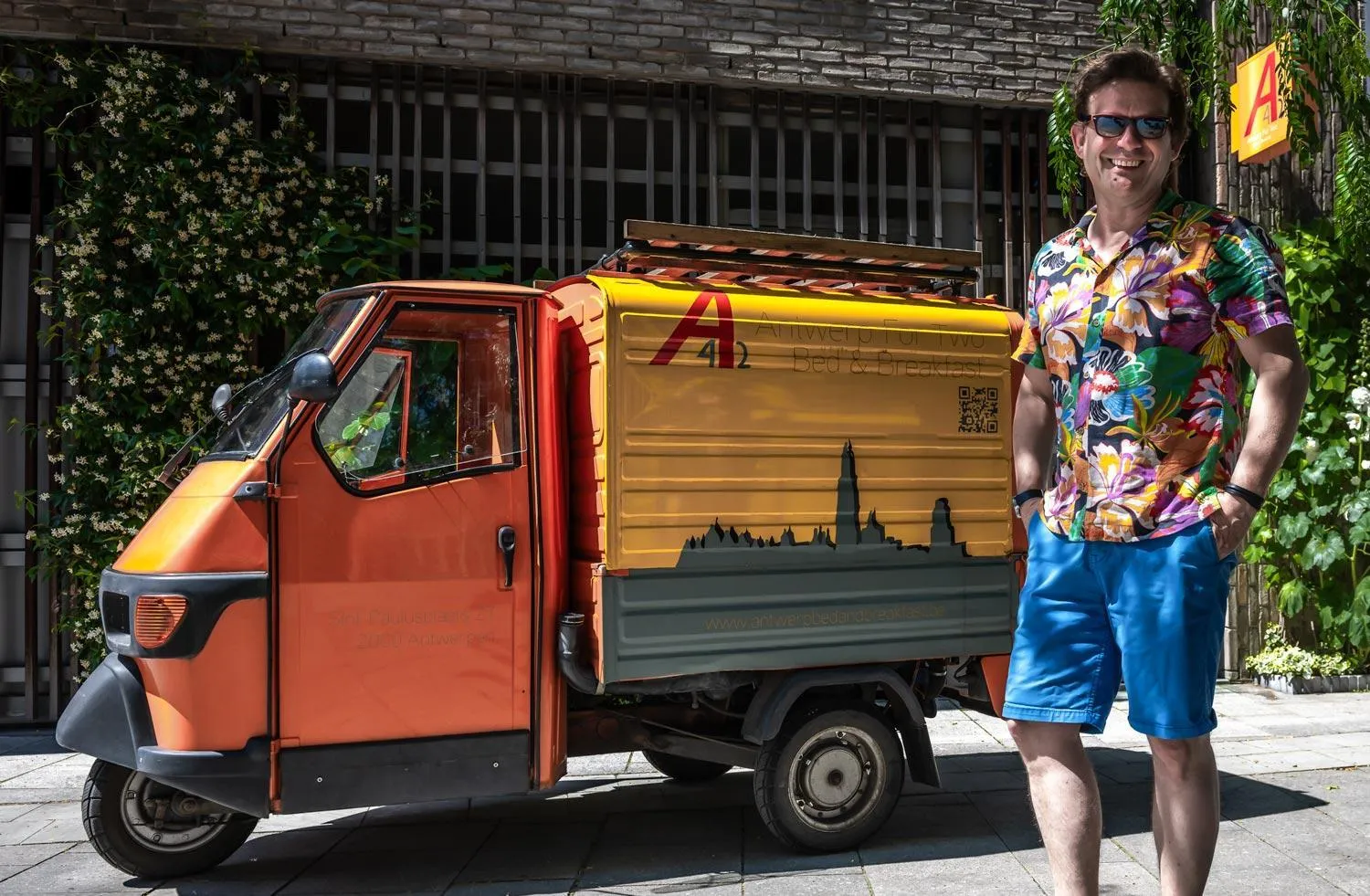 Decorative detail in Antwerp For Two B&B