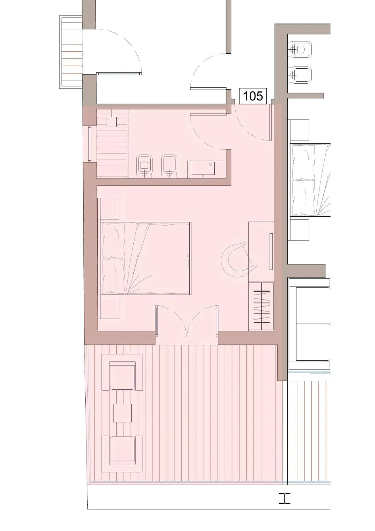 Floor plan in Hotel Al ponte