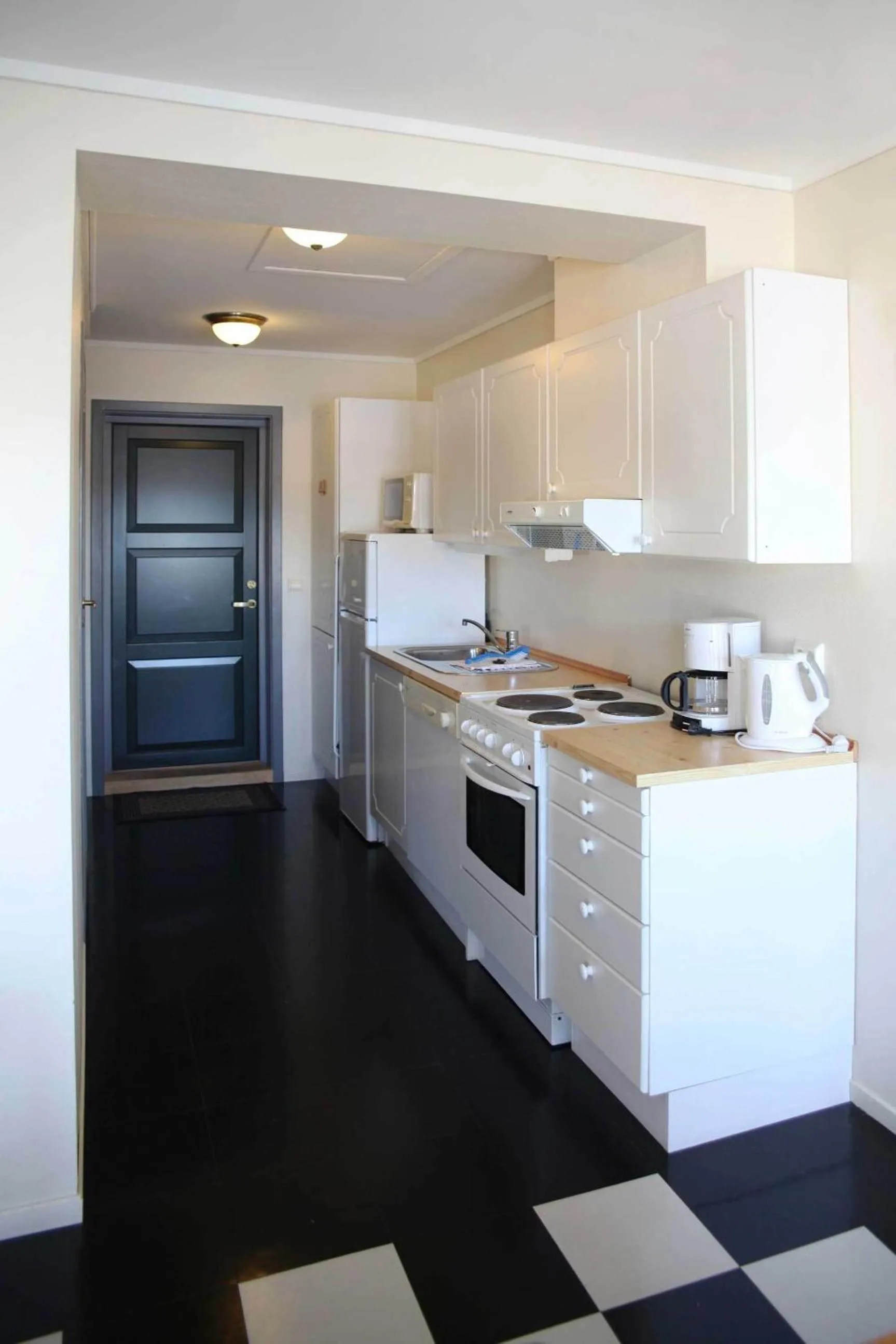 Kitchen or kitchenette in Hotel Lyngørporten