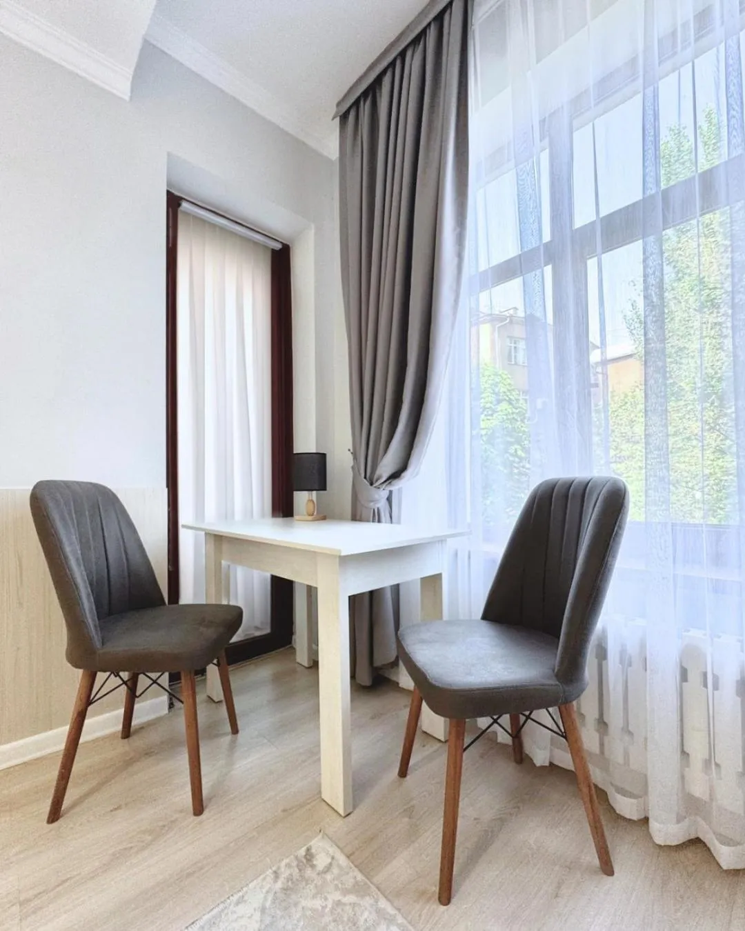 Seating area in Compass Hostel