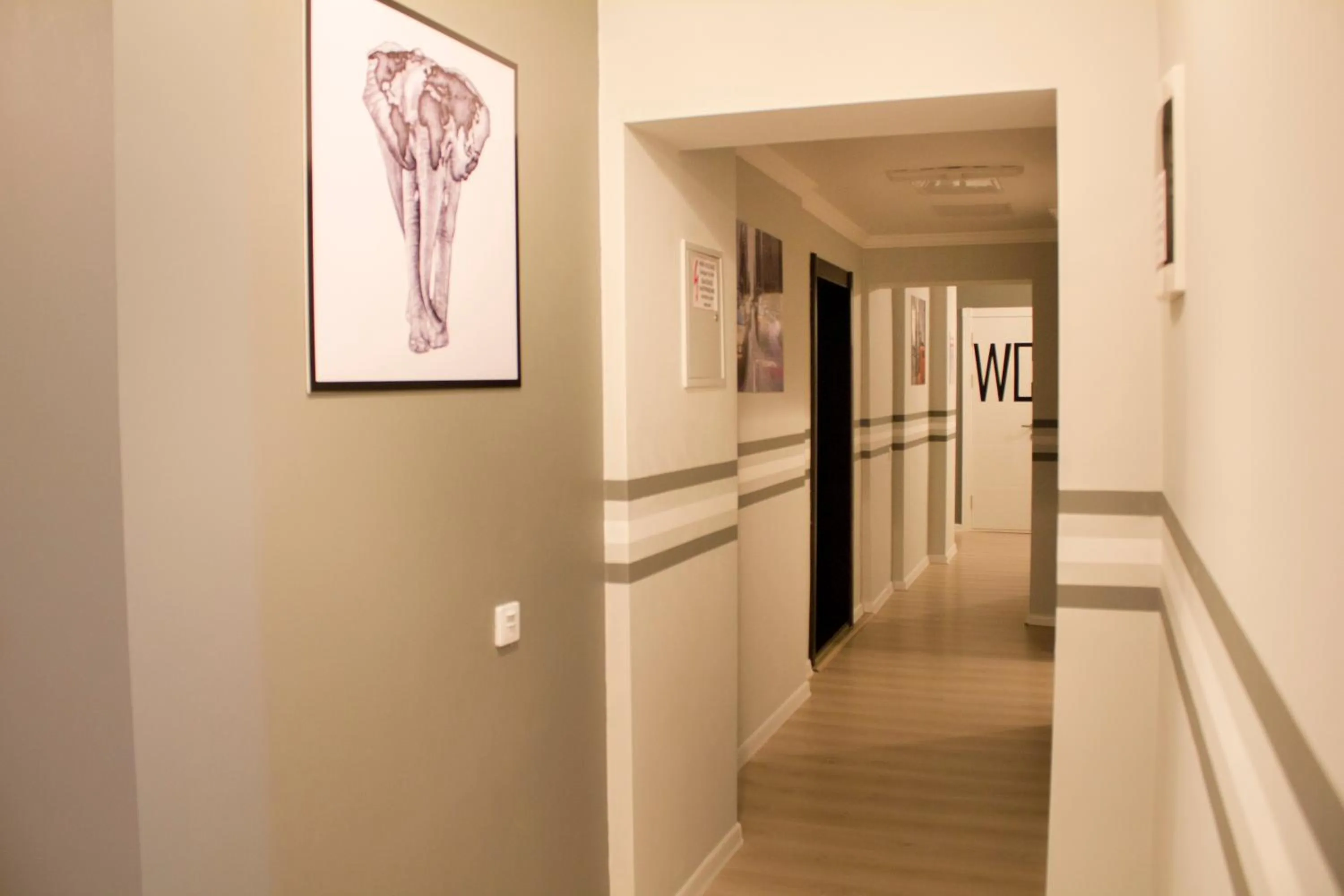 Decorative detail in Compass Hostel