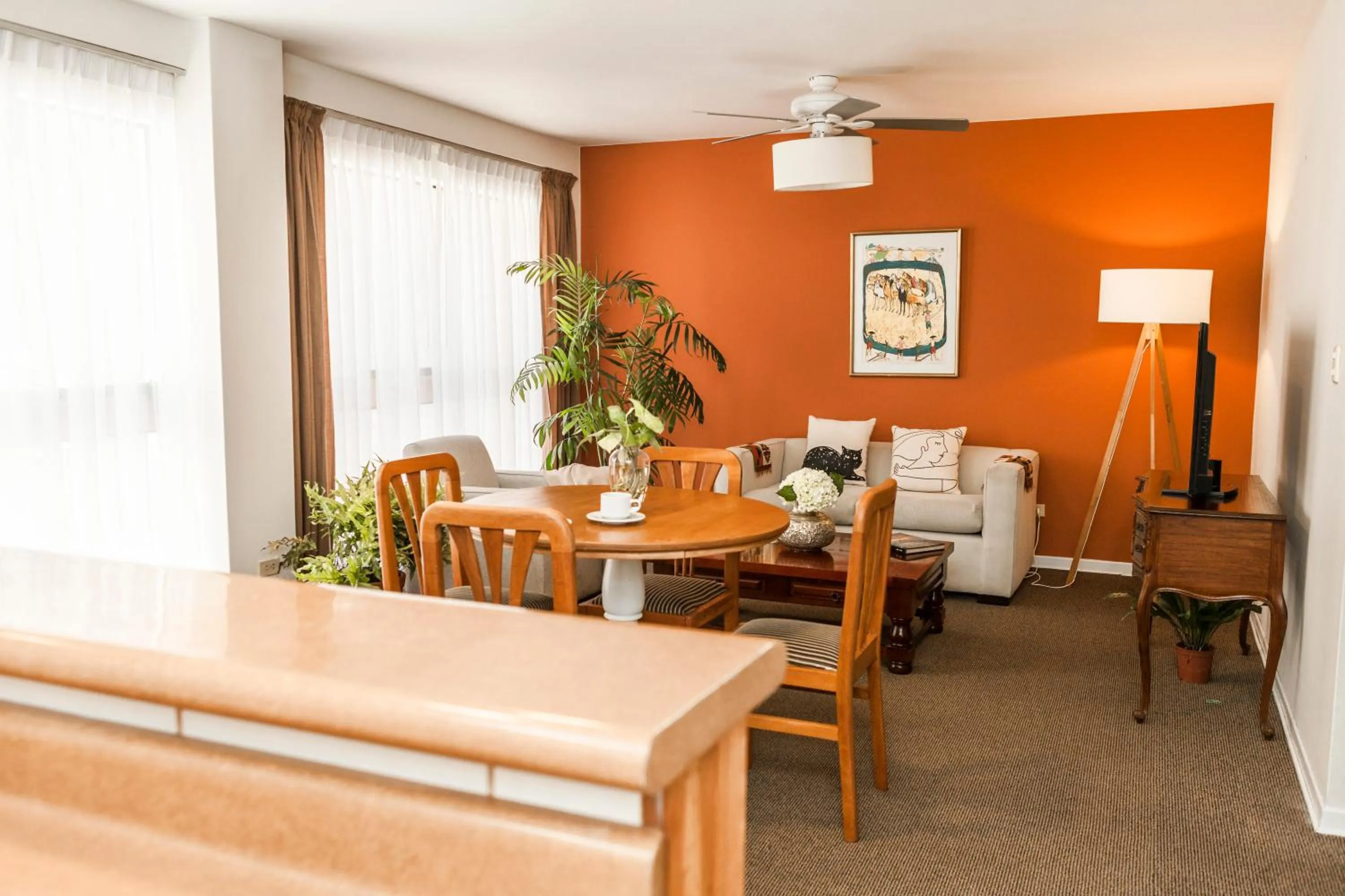 Living room in La Paz Apart Hotel