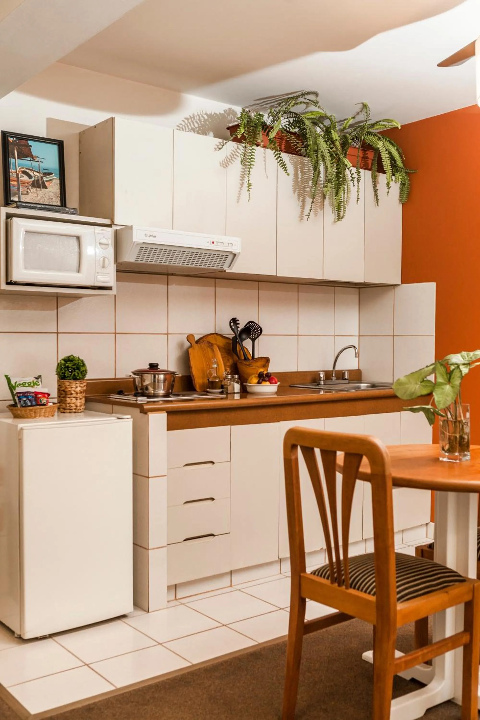 Kitchen or kitchenette in La Paz Apart Hotel