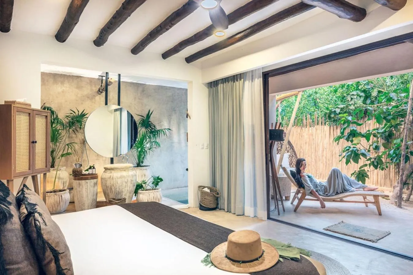 Garden view in Hotel Villas Flamingos