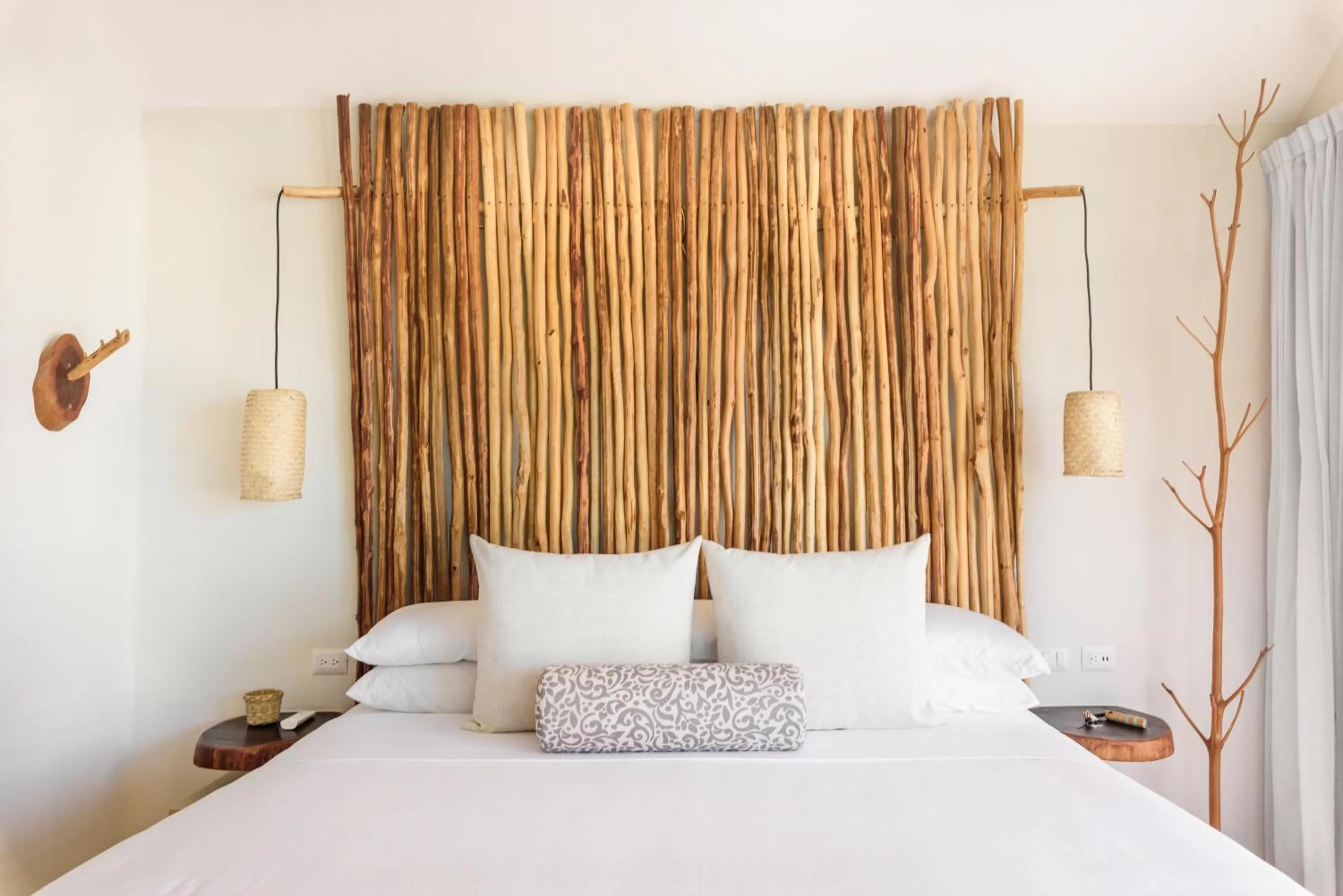 Bed in Hotel Villas Flamingos