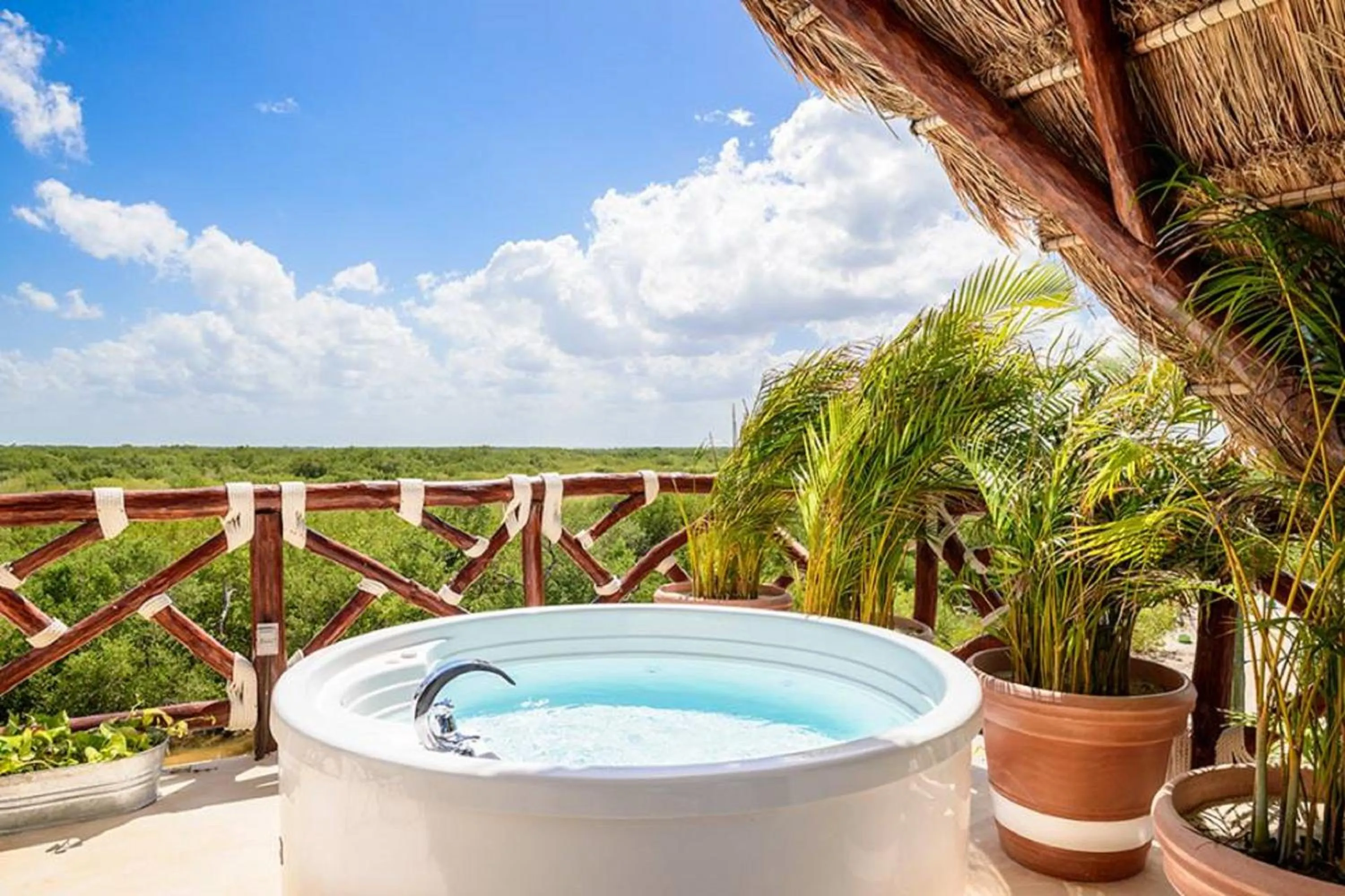 Garden view in Hotel Villas Flamingos