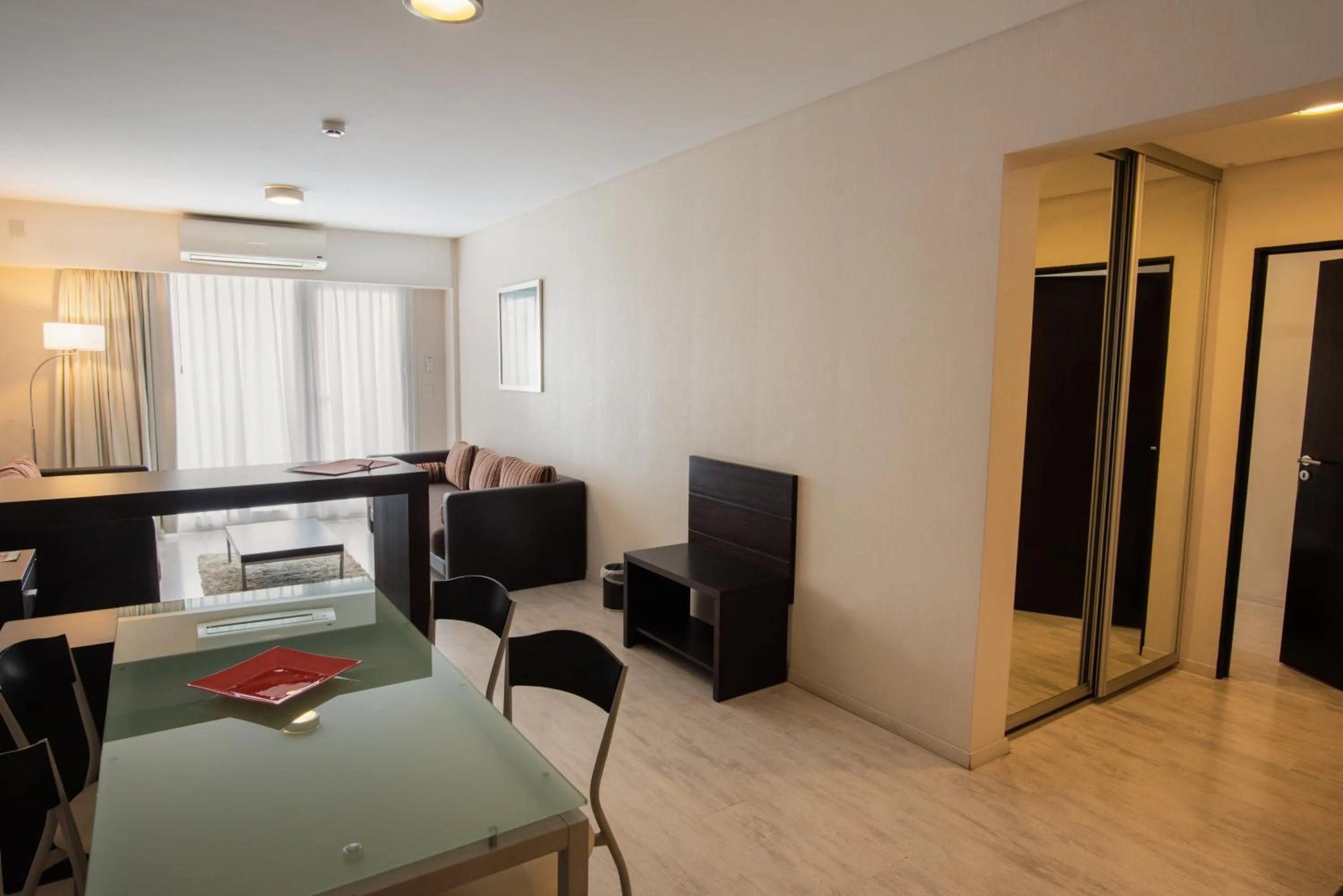 Seating area in Icaro Suites