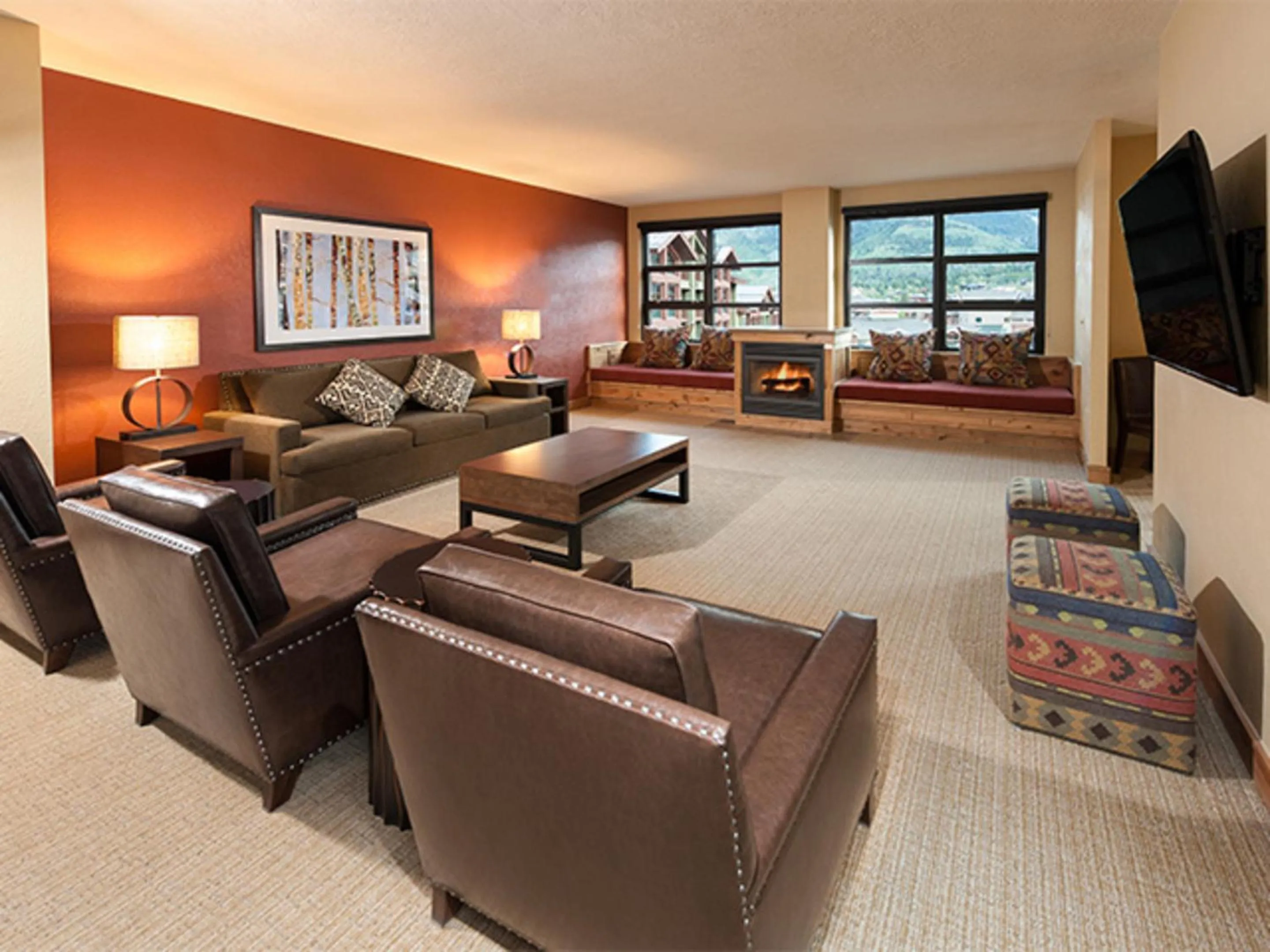 Living room in Grand Summit Hotel - Canyons Village, a RockResort