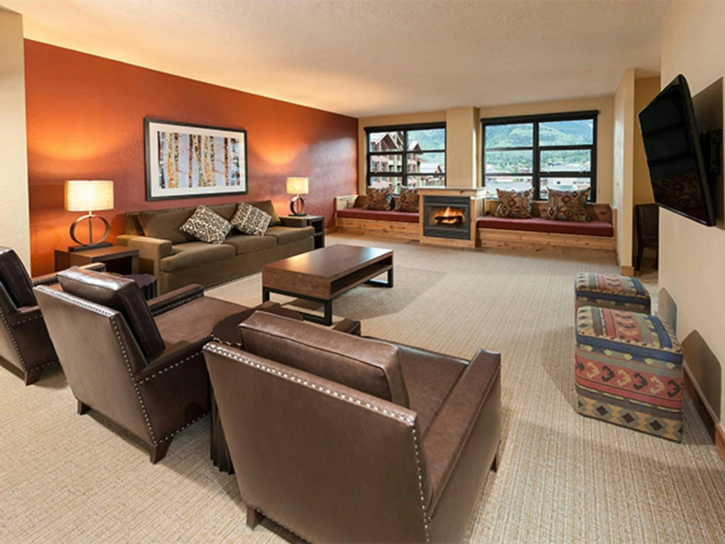 Living room in Grand Summit Hotel - Canyons Village, a RockResort