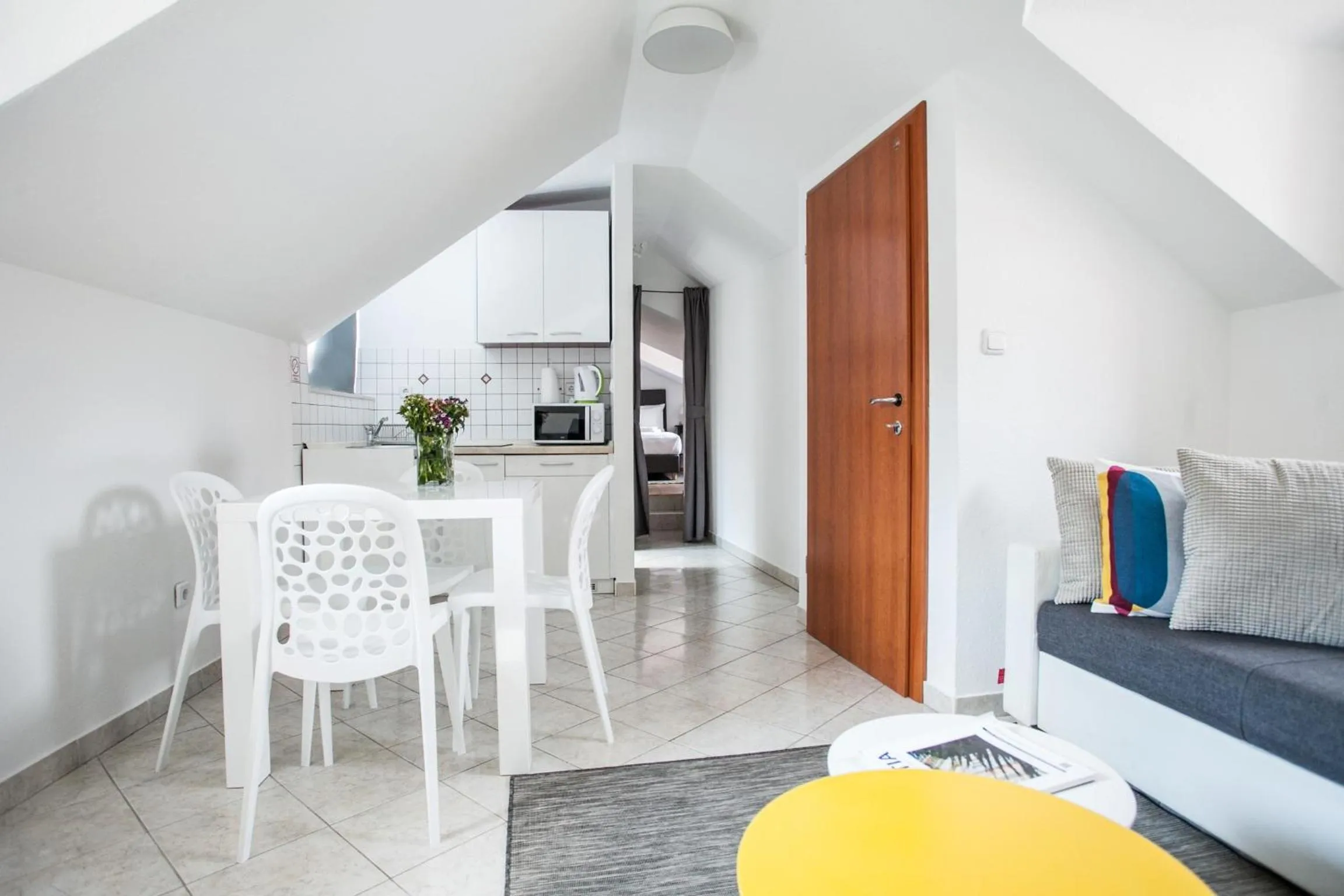 Kitchen or kitchenette, Bed in Villa Ivanka