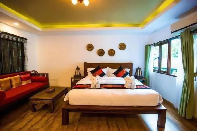 Bed in E-Outfitting Doikham Resort