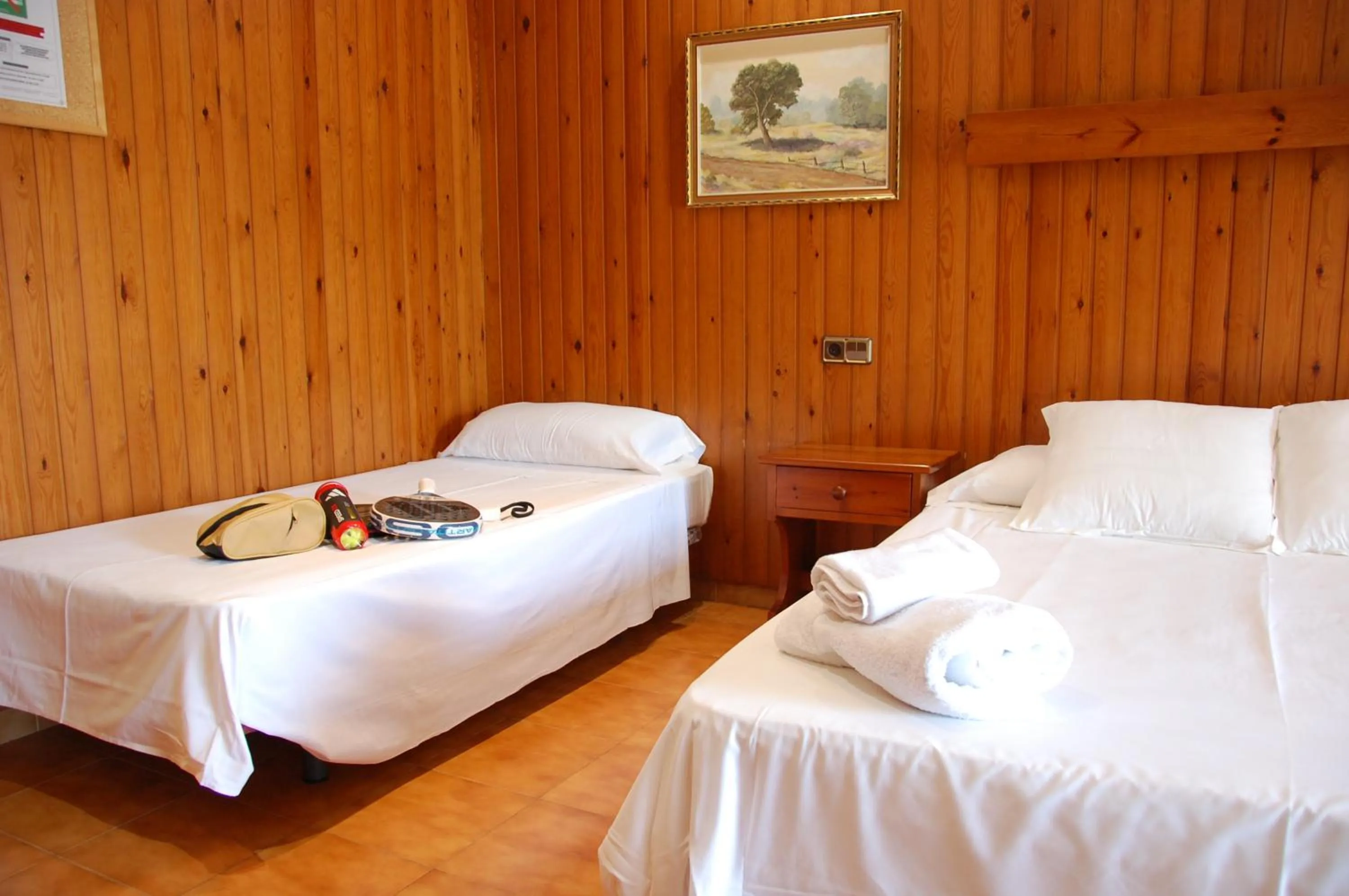 Bed in Hotel Solana del Ter