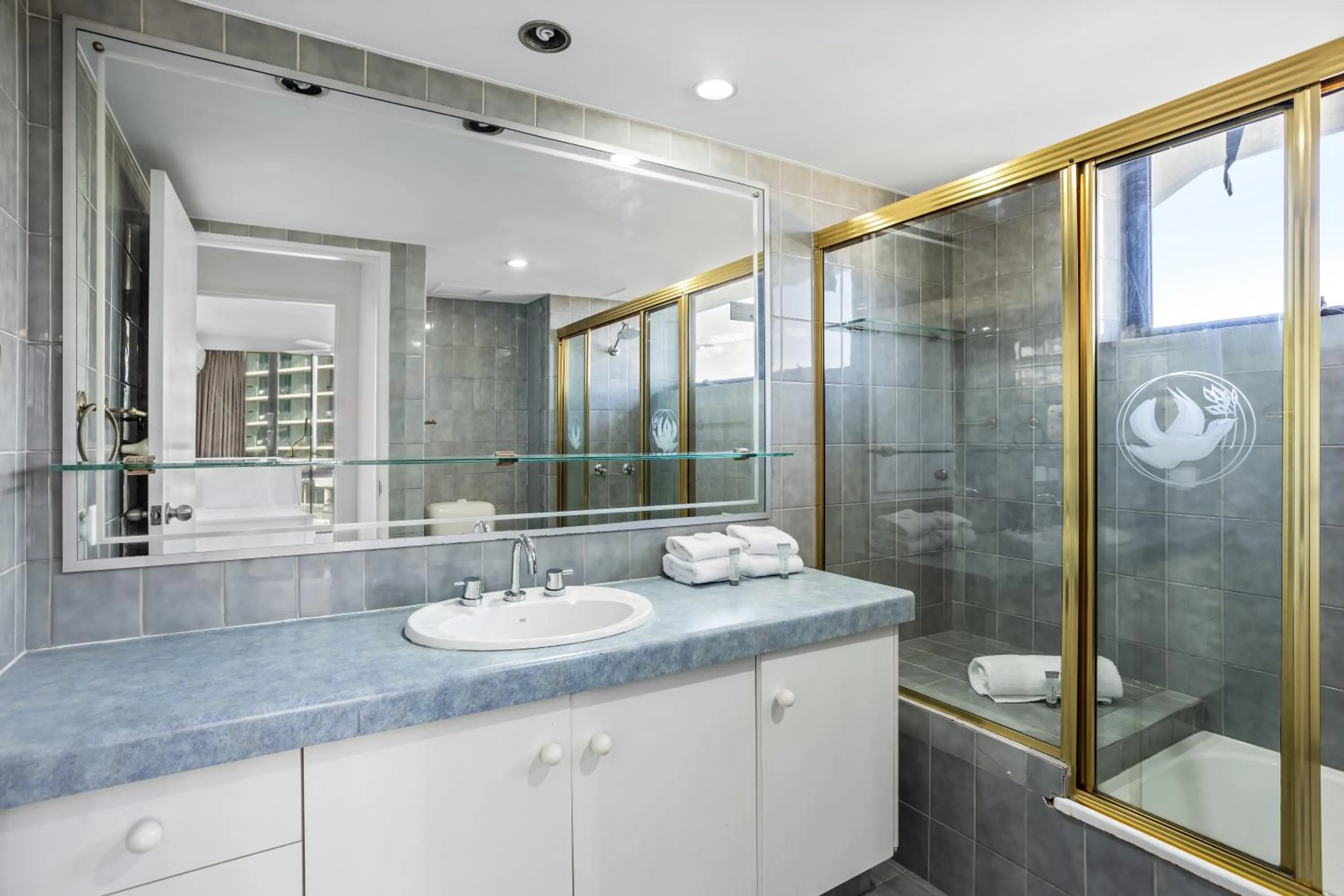 Shower in Genesis Apartments by Gold Coast Premium