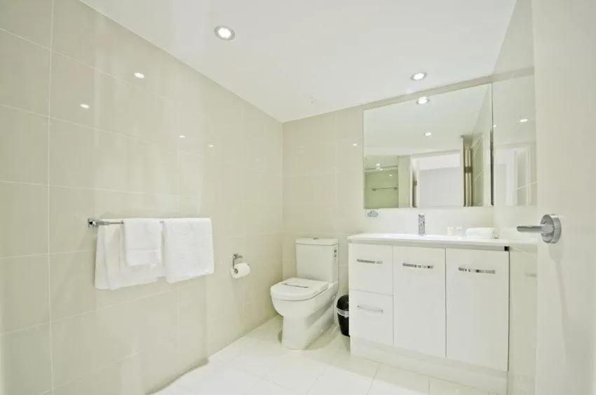 Shower in Genesis Apartments by Gold Coast Premium