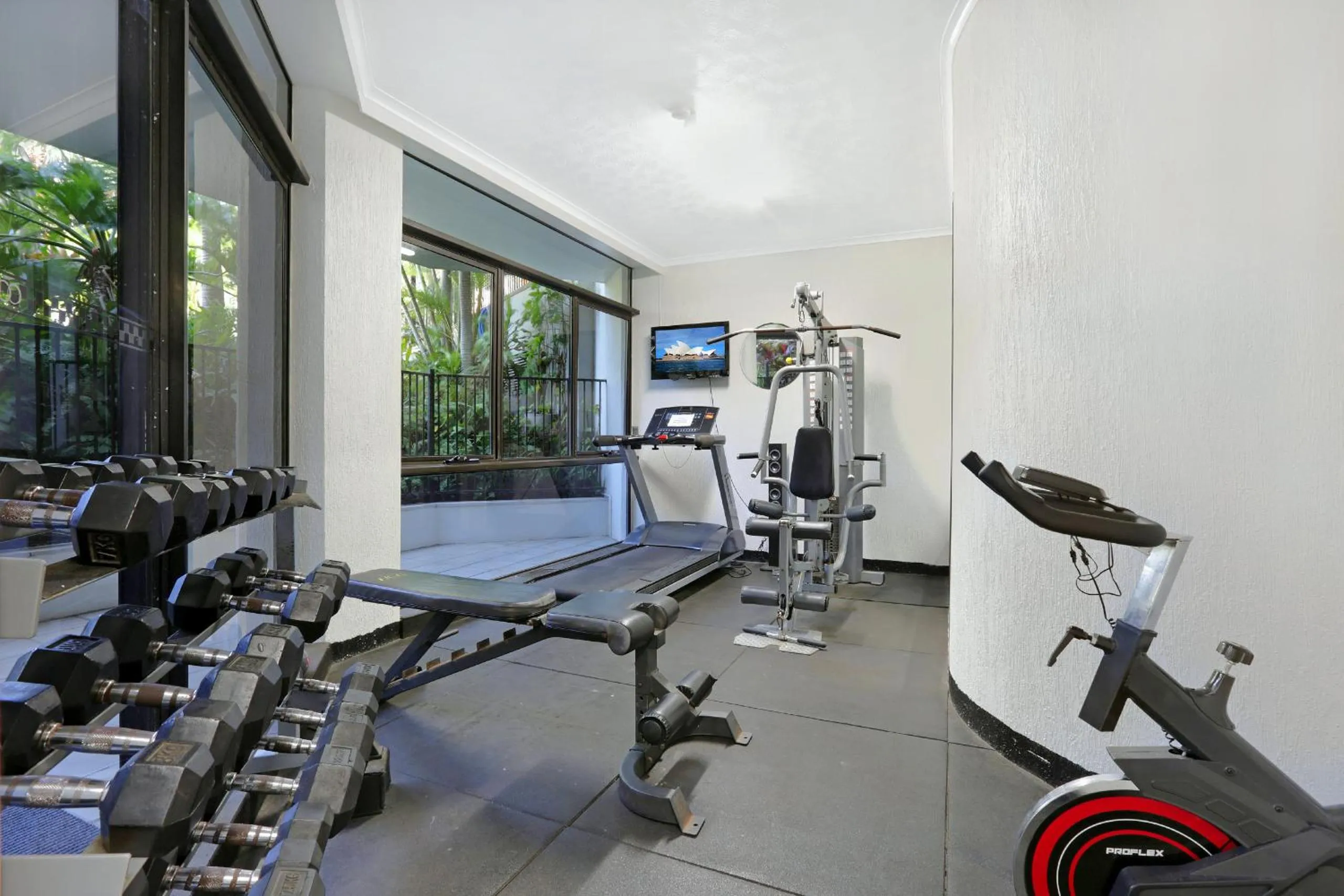 Fitness centre/facilities in Genesis Apartments by Gold Coast Premium