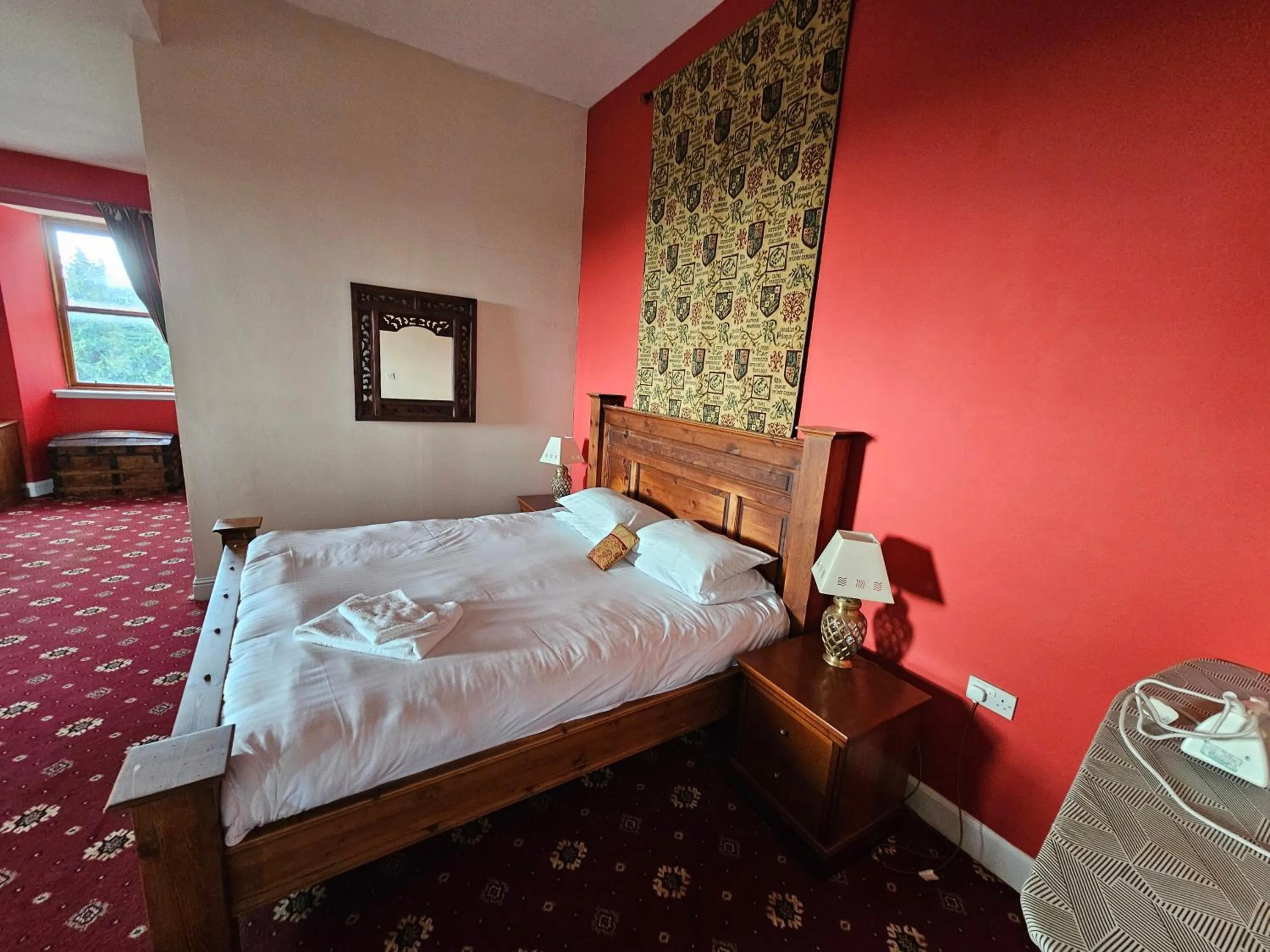 Bed in Broomhall Castle Hotel