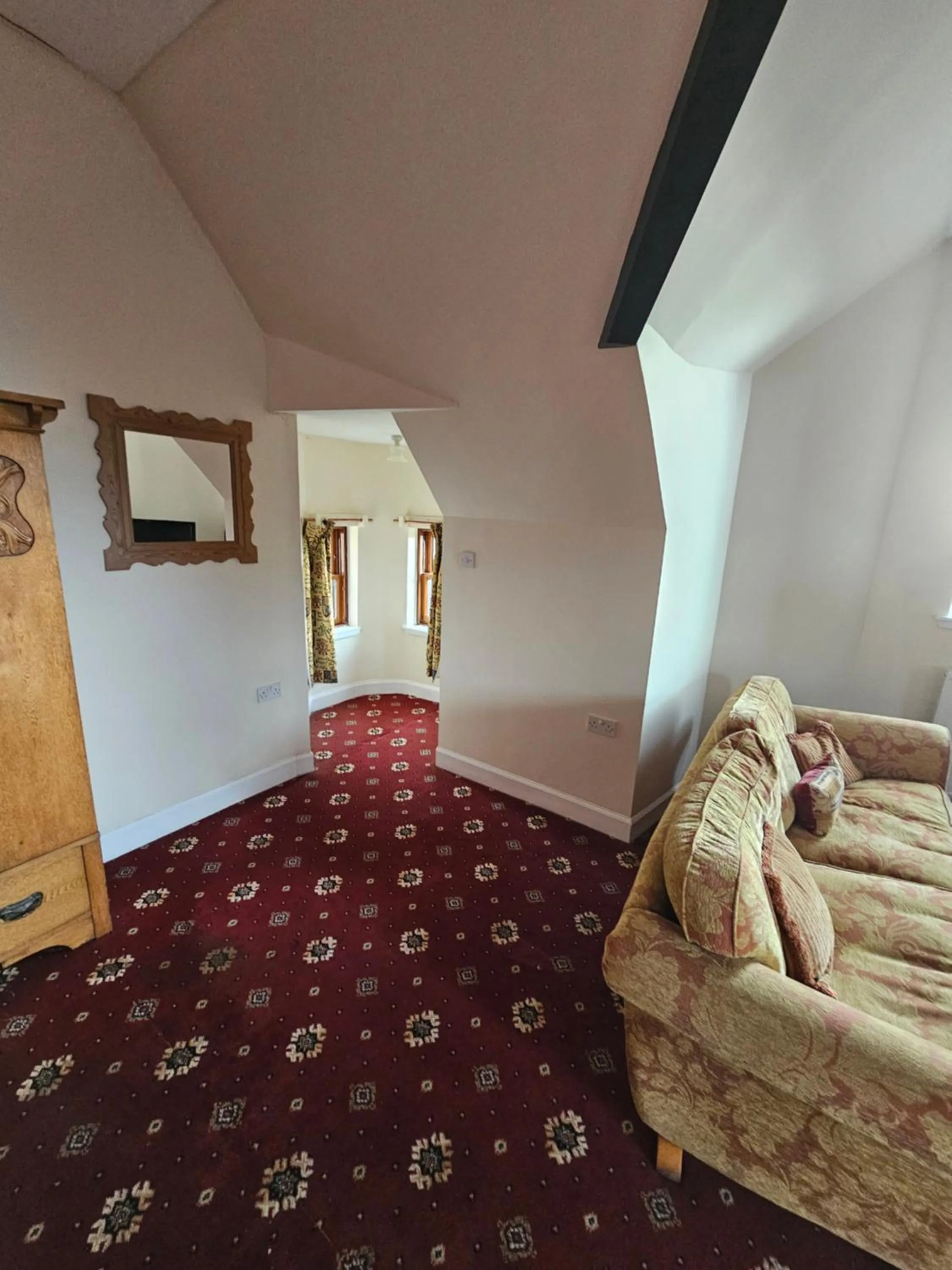 Decorative detail, Bed in Broomhall Castle Hotel