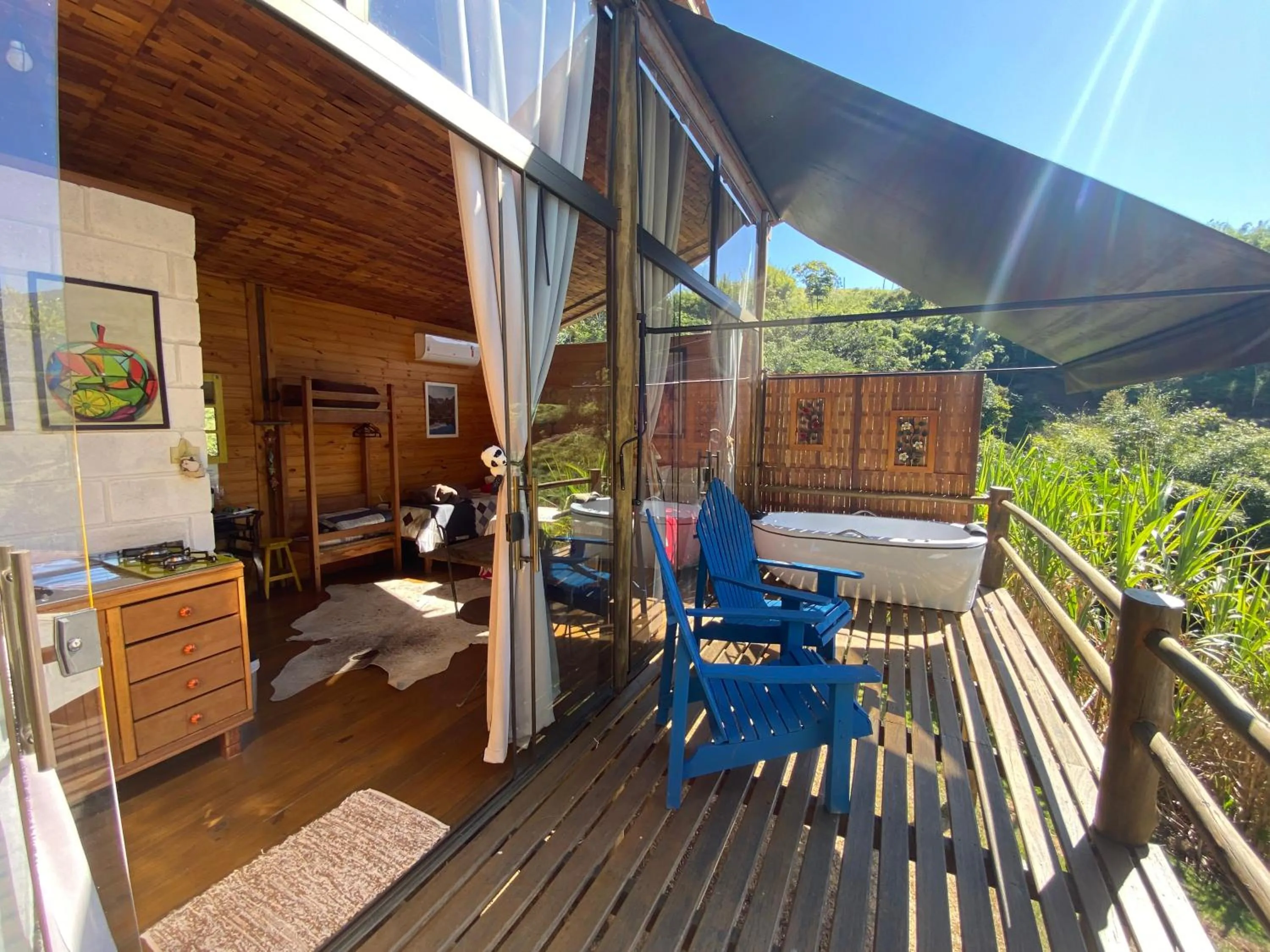 Balcony/Terrace in Pousada Sitio Barreirinha