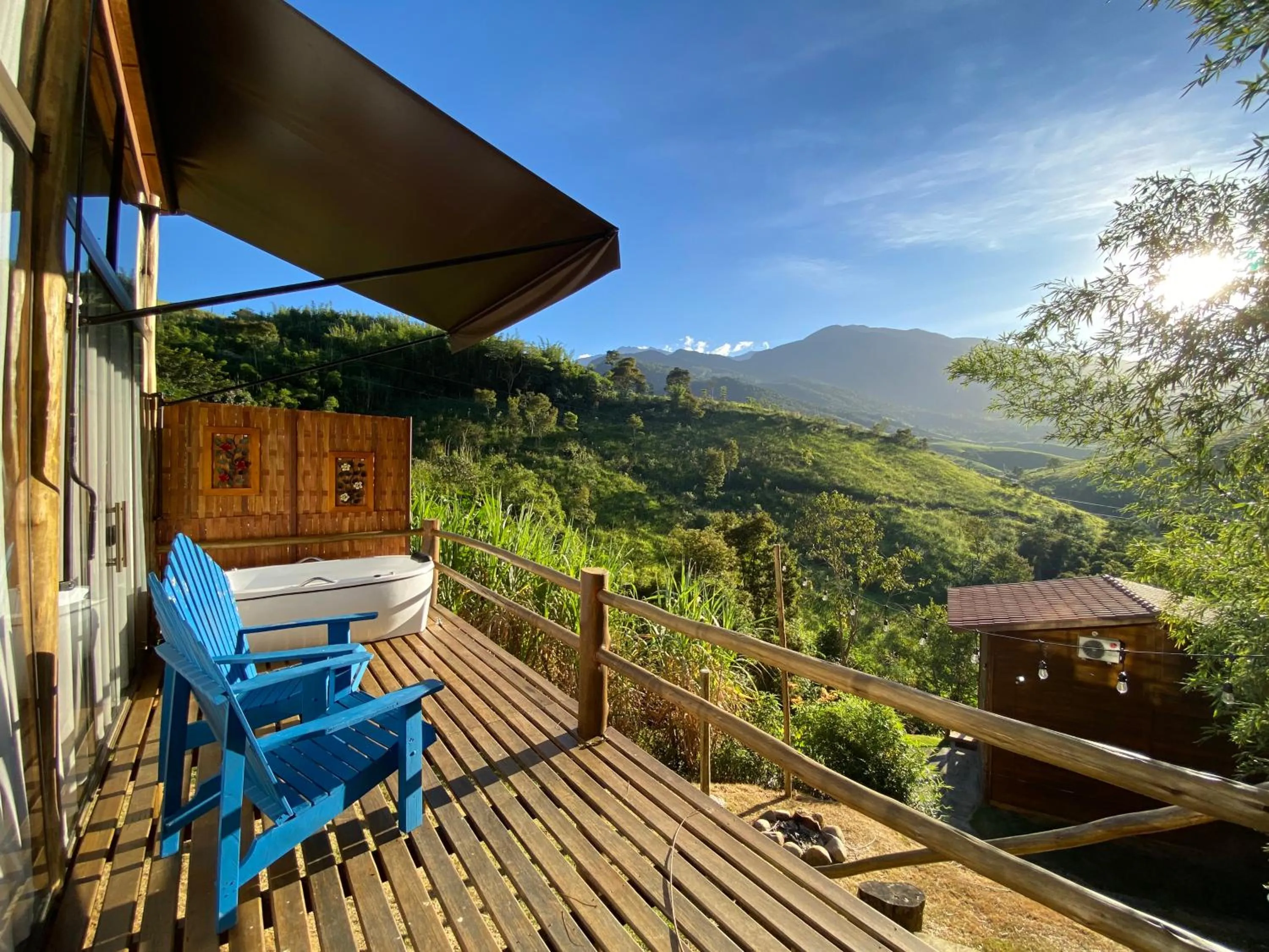 Balcony/Terrace in Pousada Sitio Barreirinha