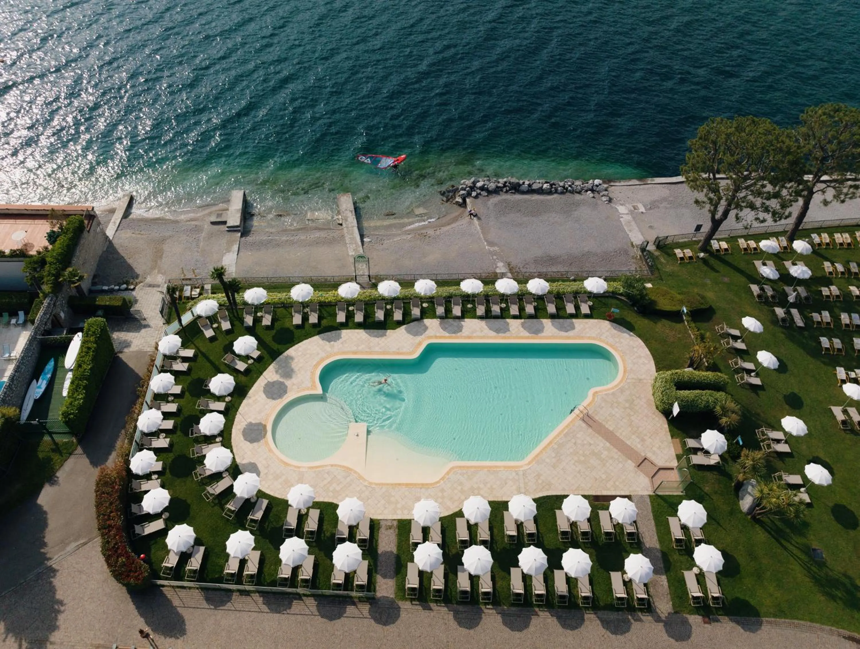 Bird's eye view in Hotel Du Lac