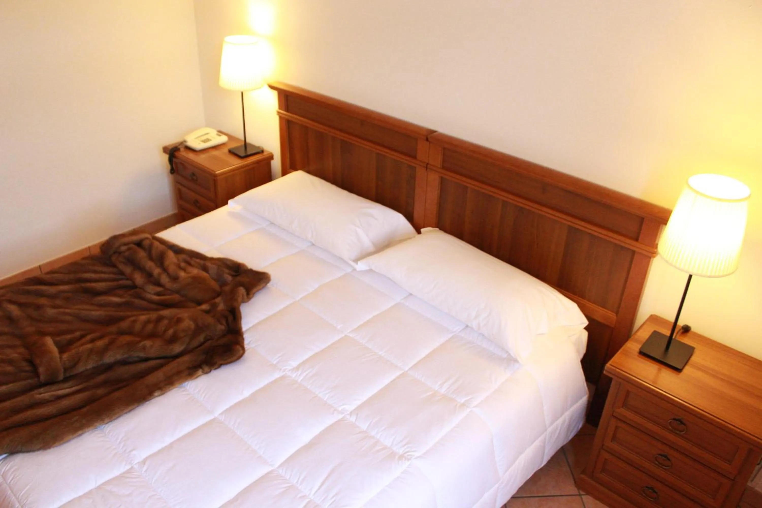 Bed in Hotel Portici