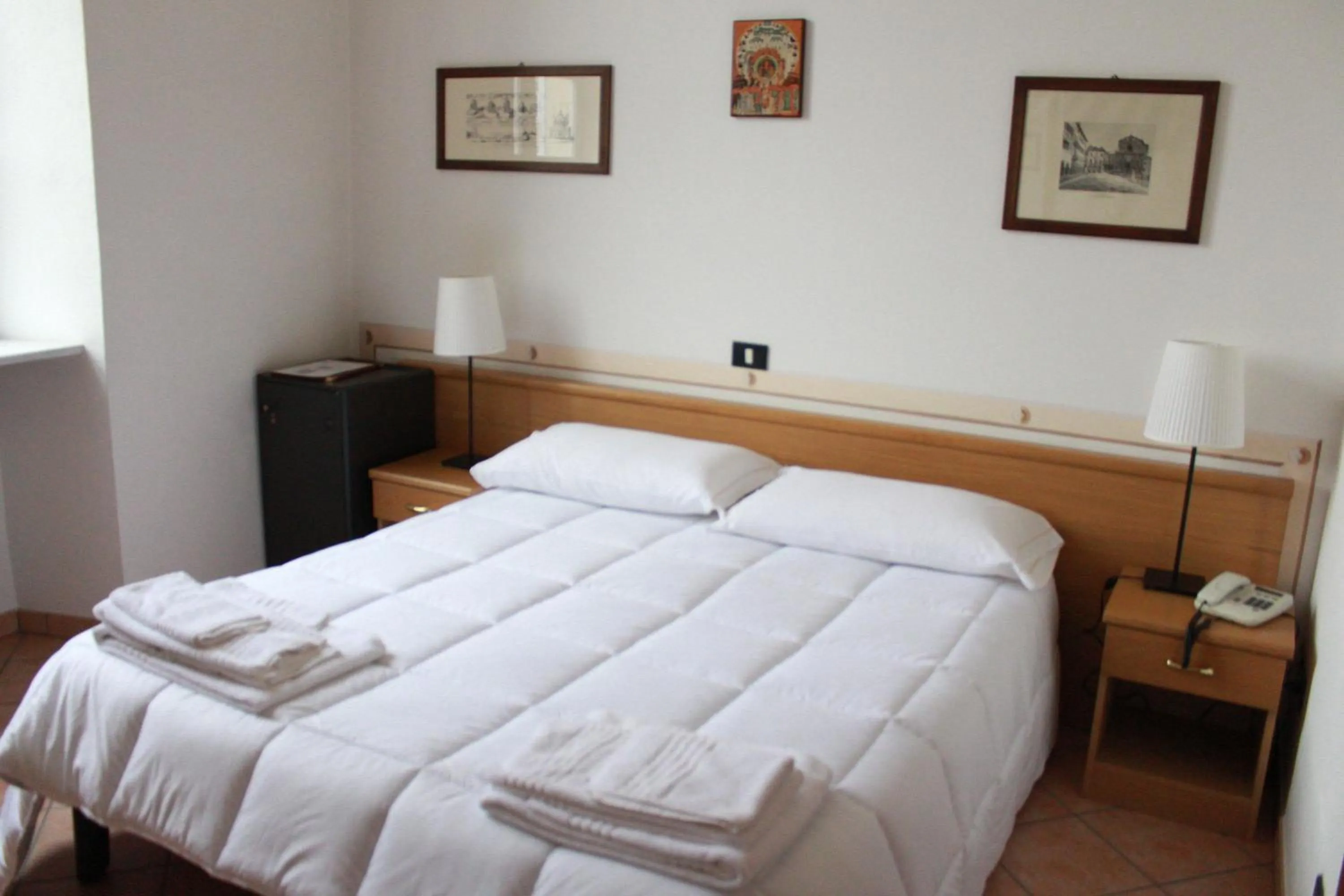 Bed in Hotel Portici