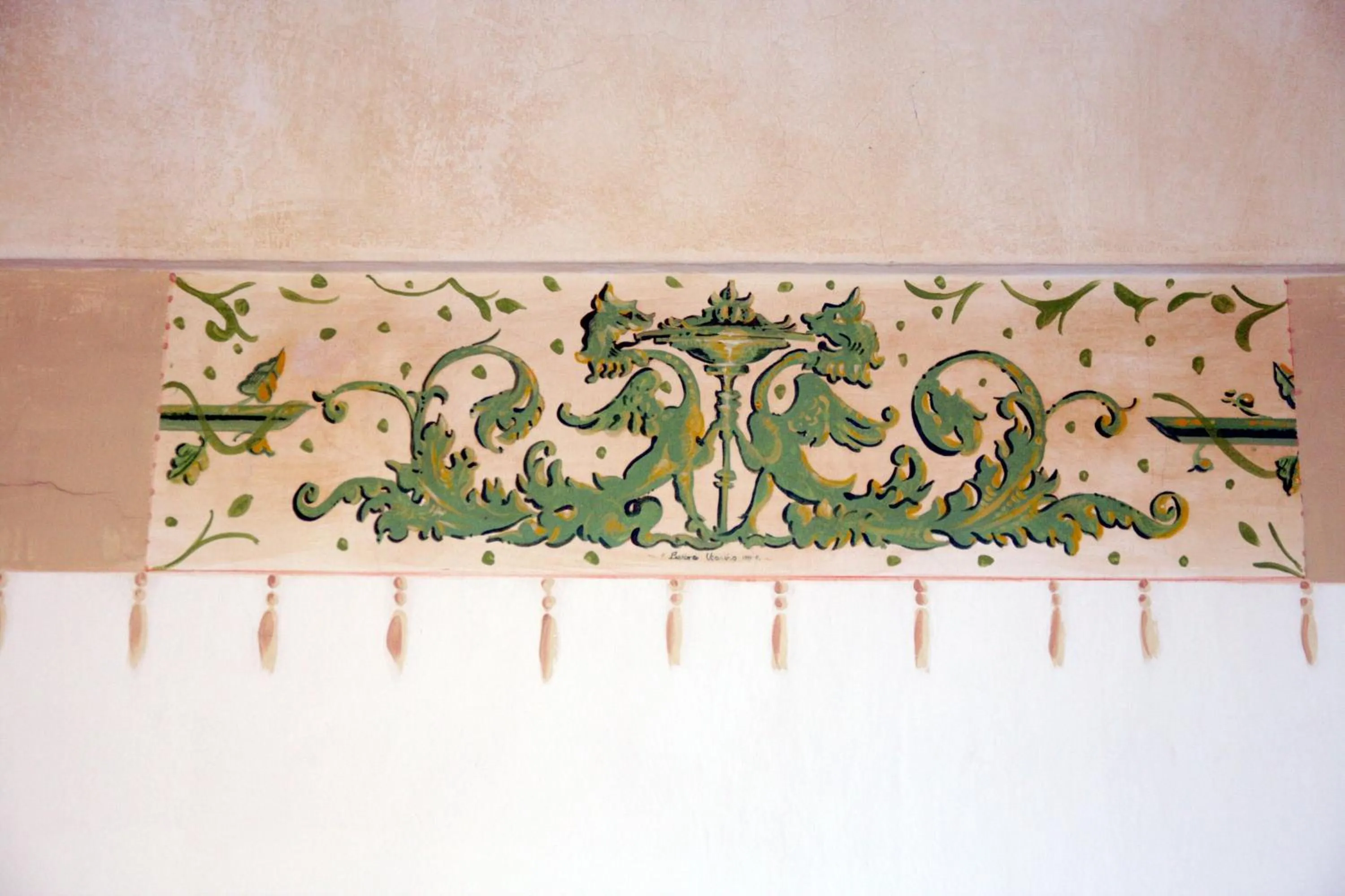 Decorative detail in Hotel Portici