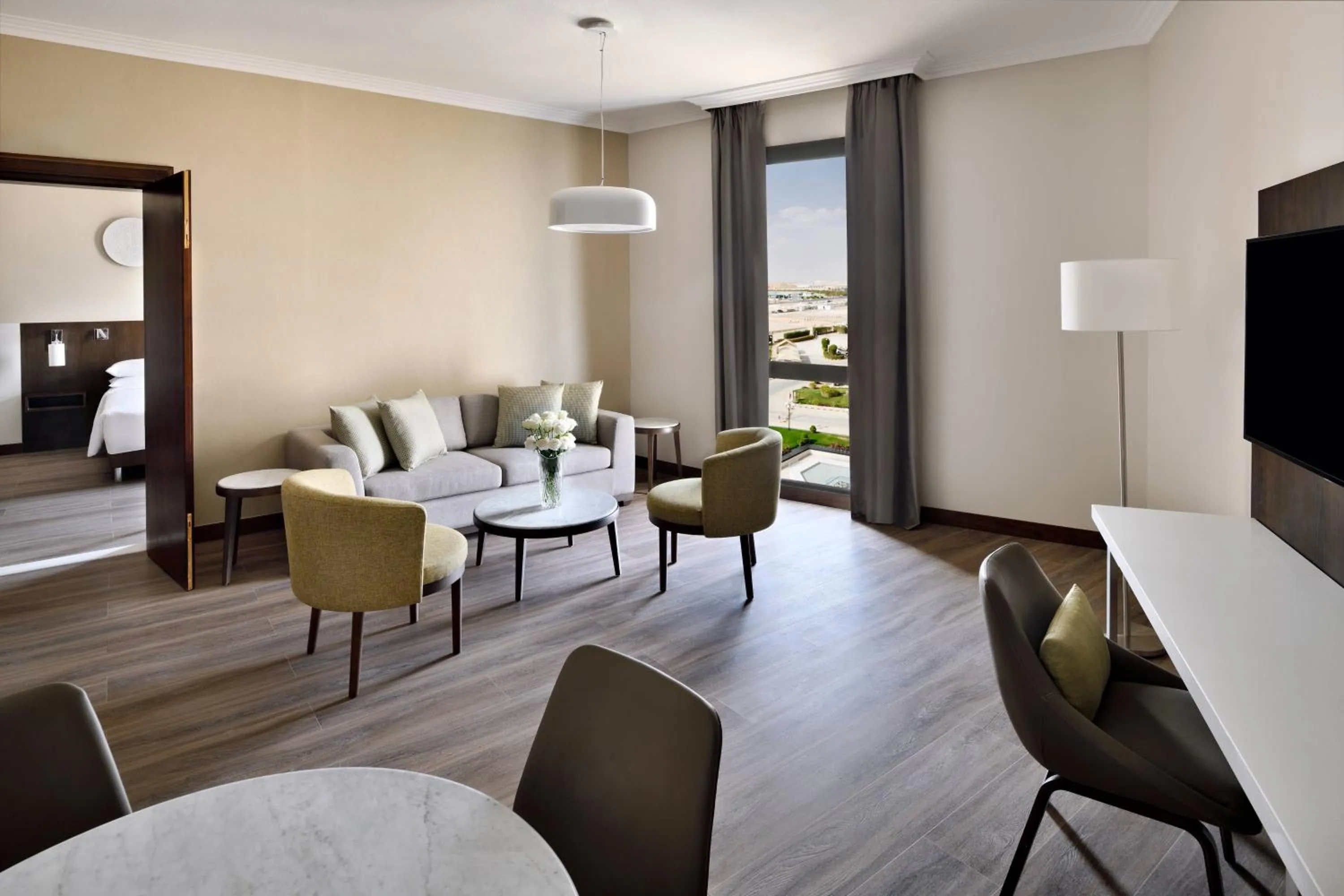Living room in Riyadh Airport Marriott Hotel