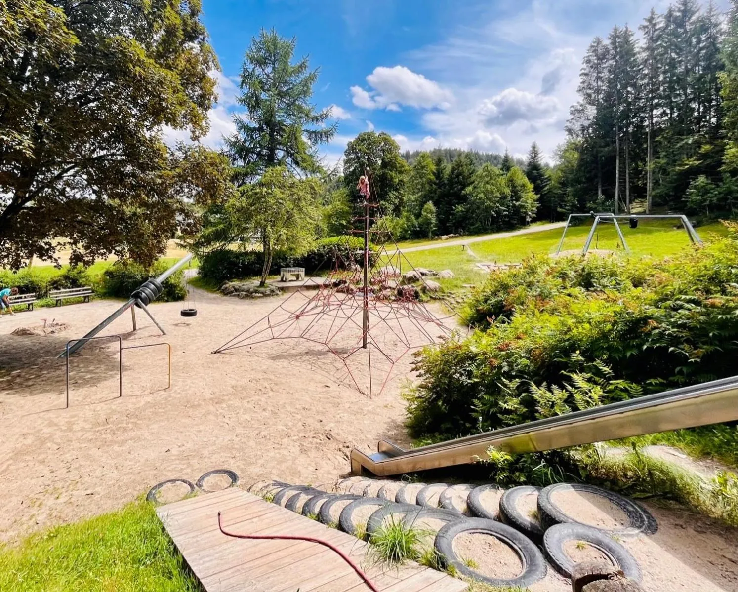 Children play ground in Hotel Sonnenberg Garni