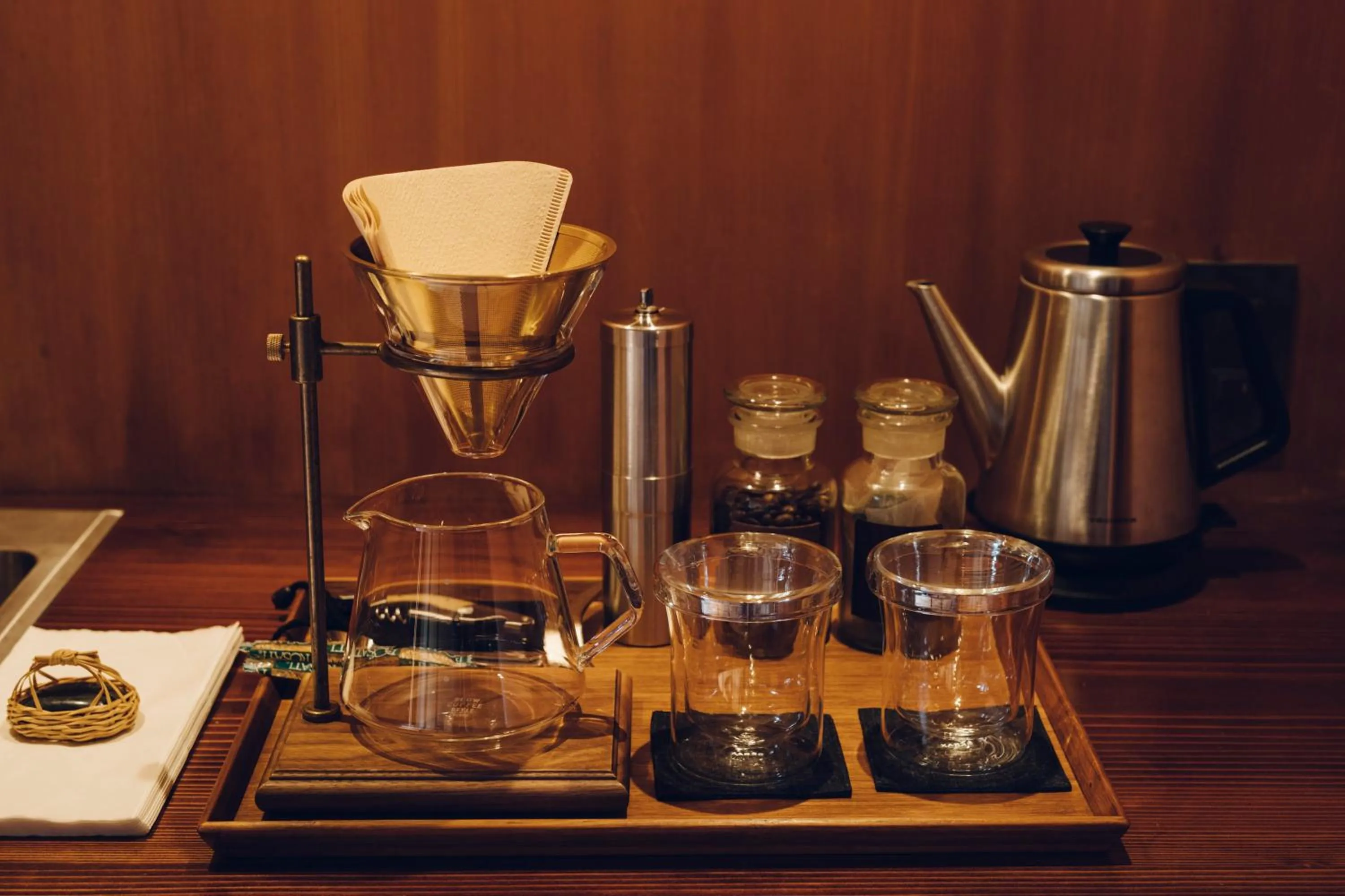 Coffee/tea facilities in Tsukihi House Kyoto