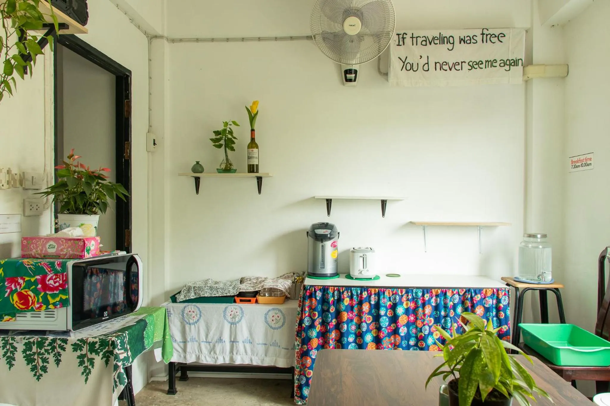 Dining area in 11:11 Hostel