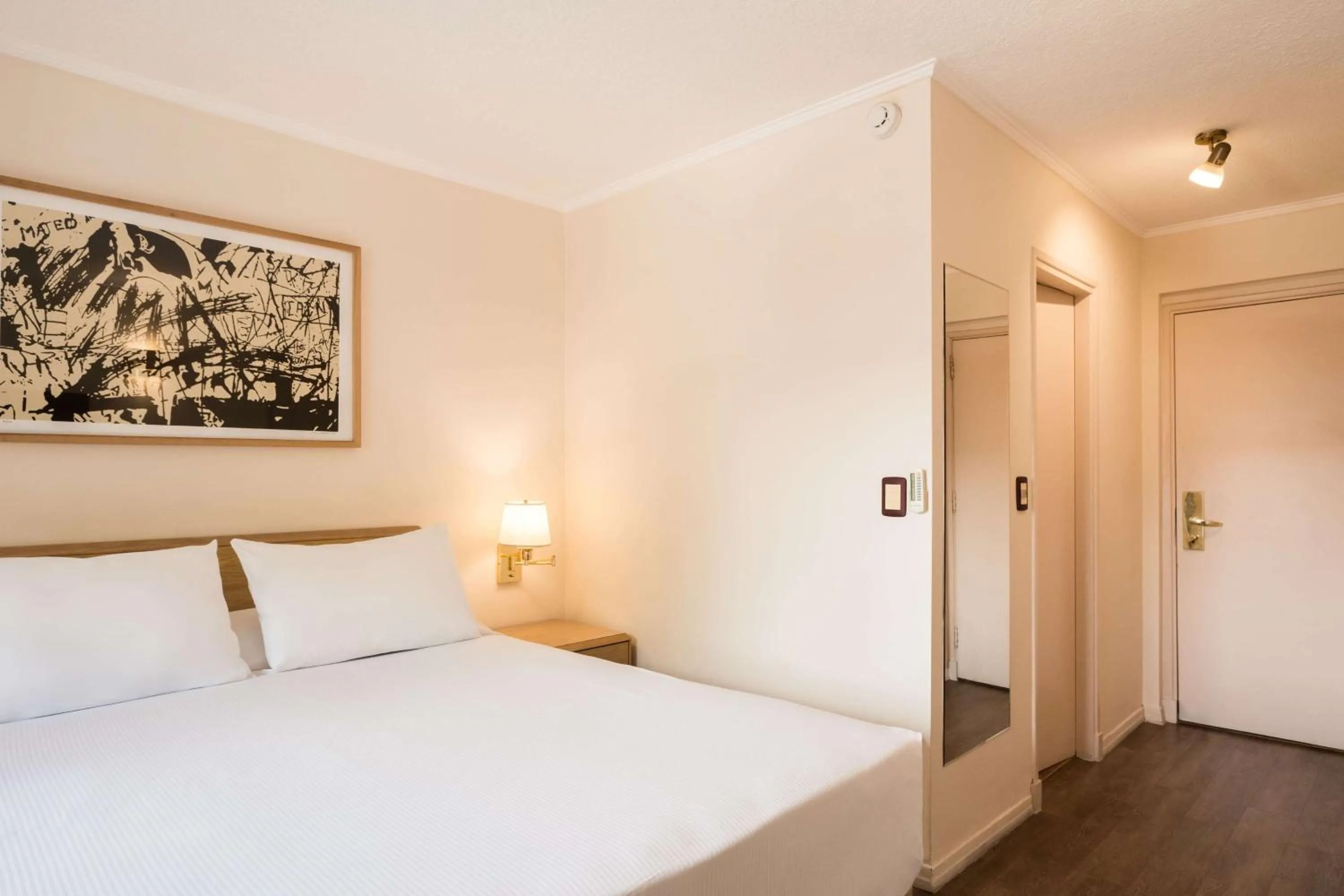 Photo of the whole room, Bed in Alfa Suites - Montevideo