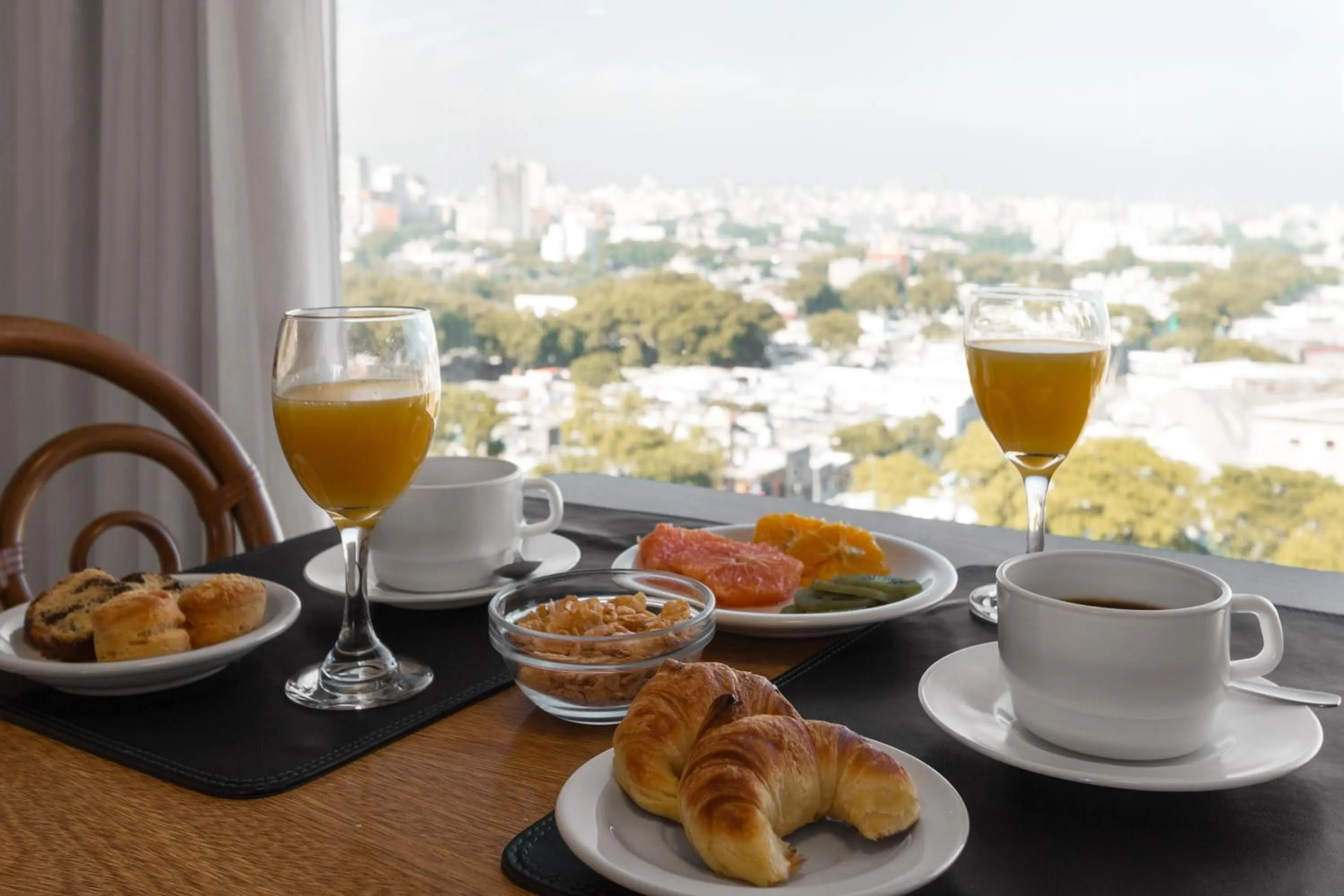 Buffet breakfast in Alfa Suites - Montevideo