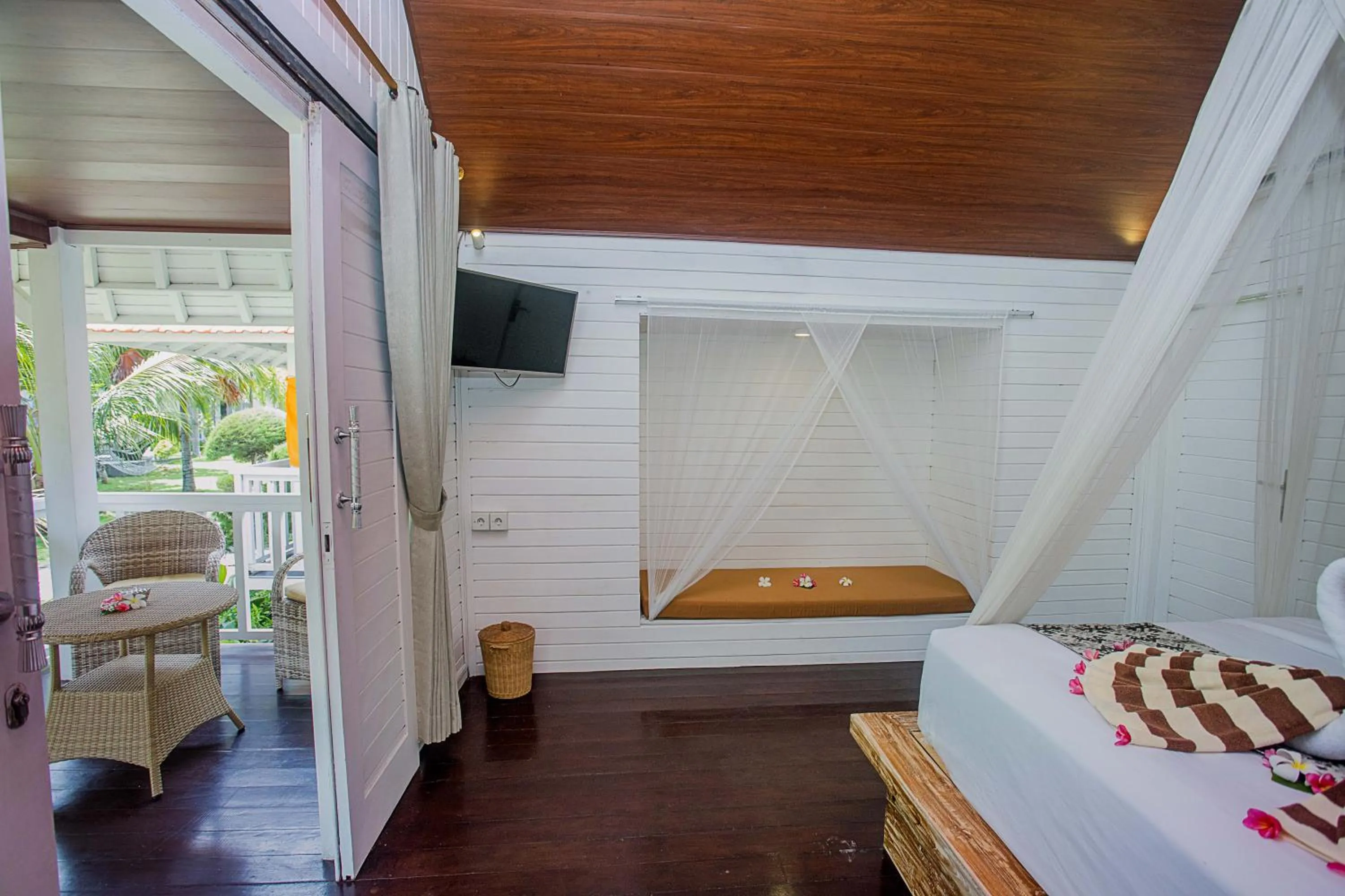 Bed in Sanghyang Bay Villas