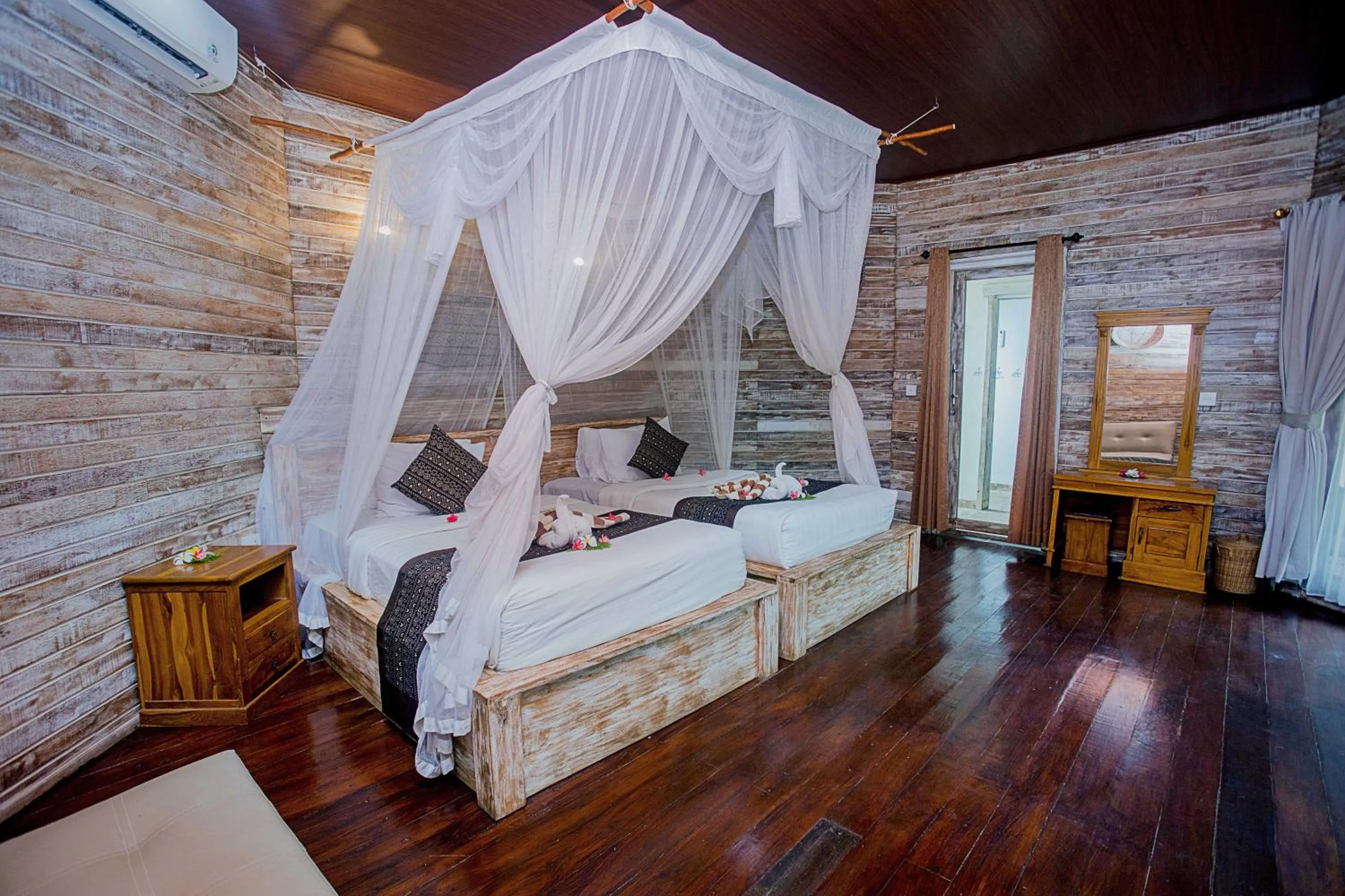 Bed in Sanghyang Bay Villas