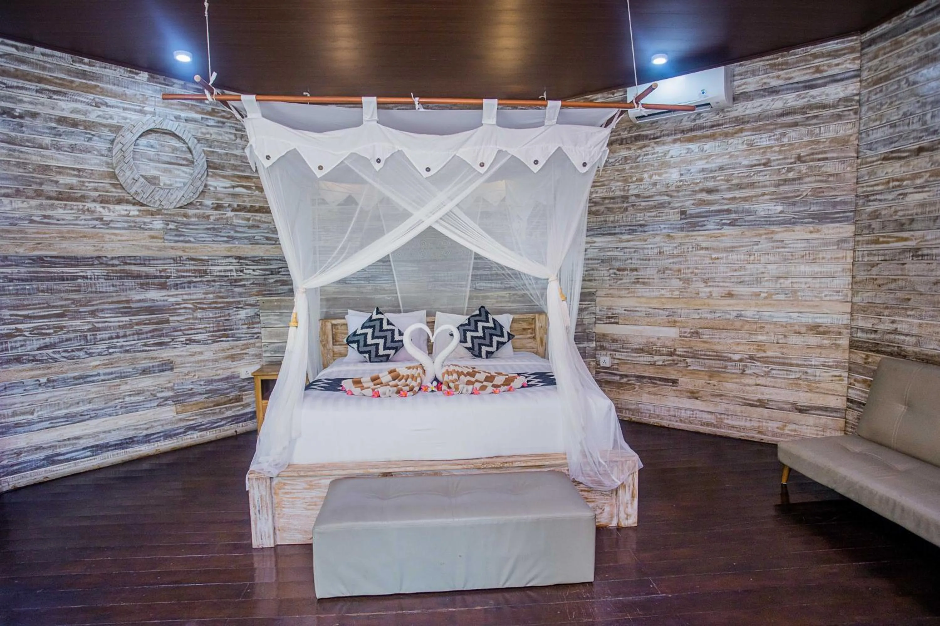 Bed in Sanghyang Bay Villas