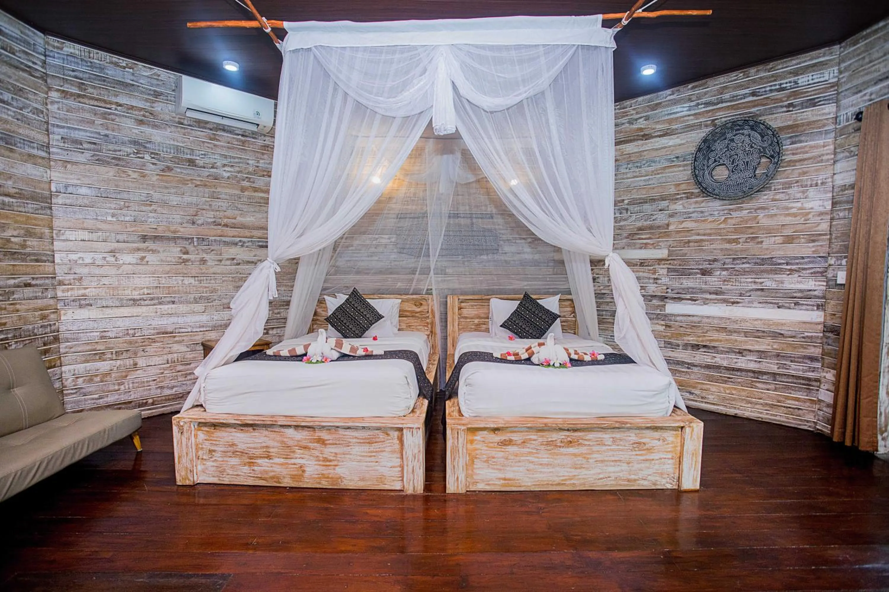 Bed in Sanghyang Bay Villas