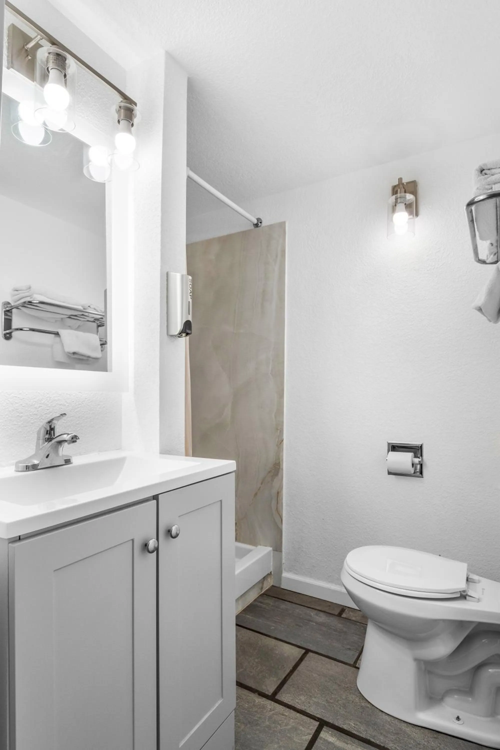 Toilet in Americas Best Value Inn Jonesville/Hillsdale