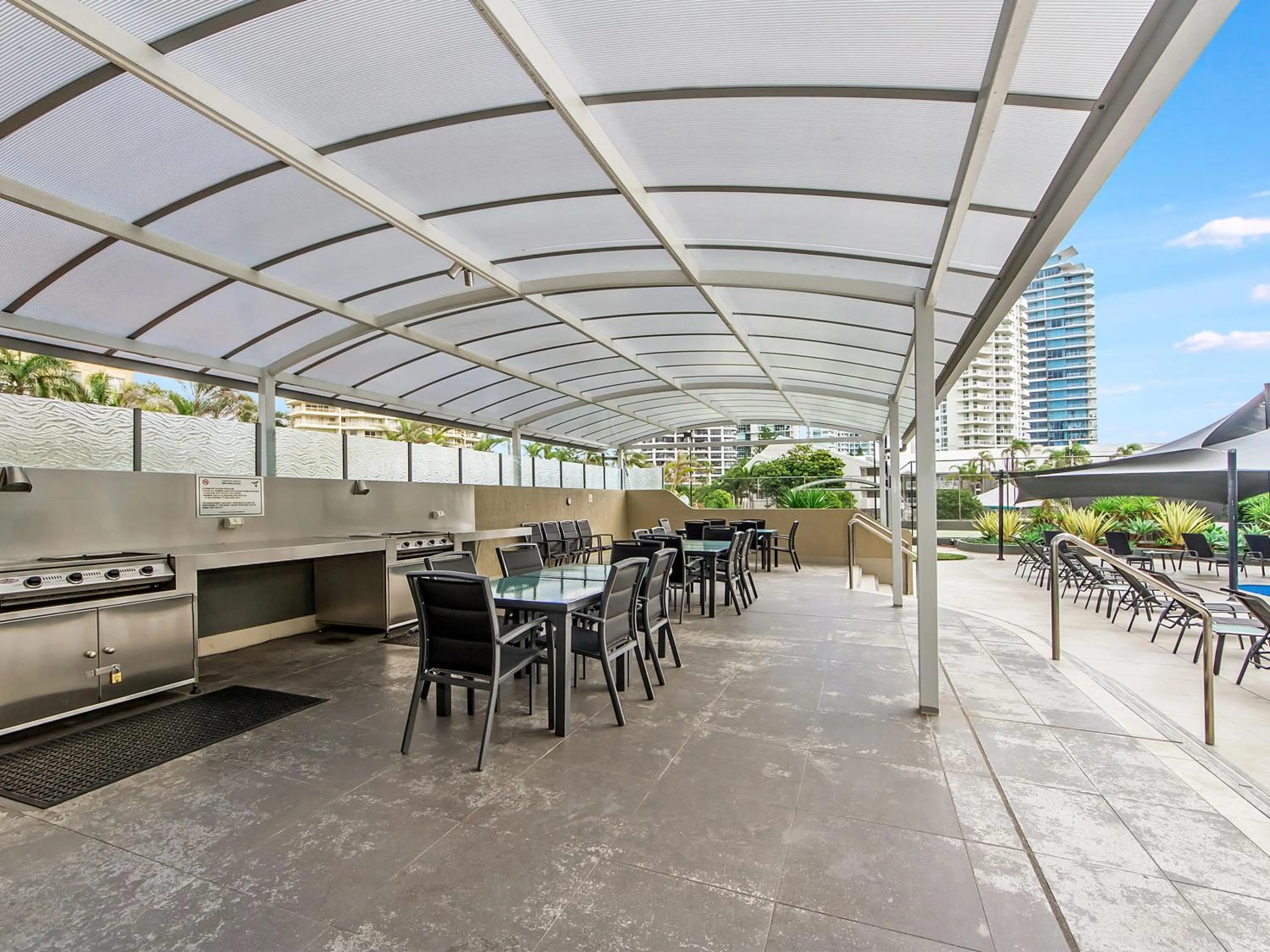 BBQ facilities in Sunbird Beach Resort Gold Coast