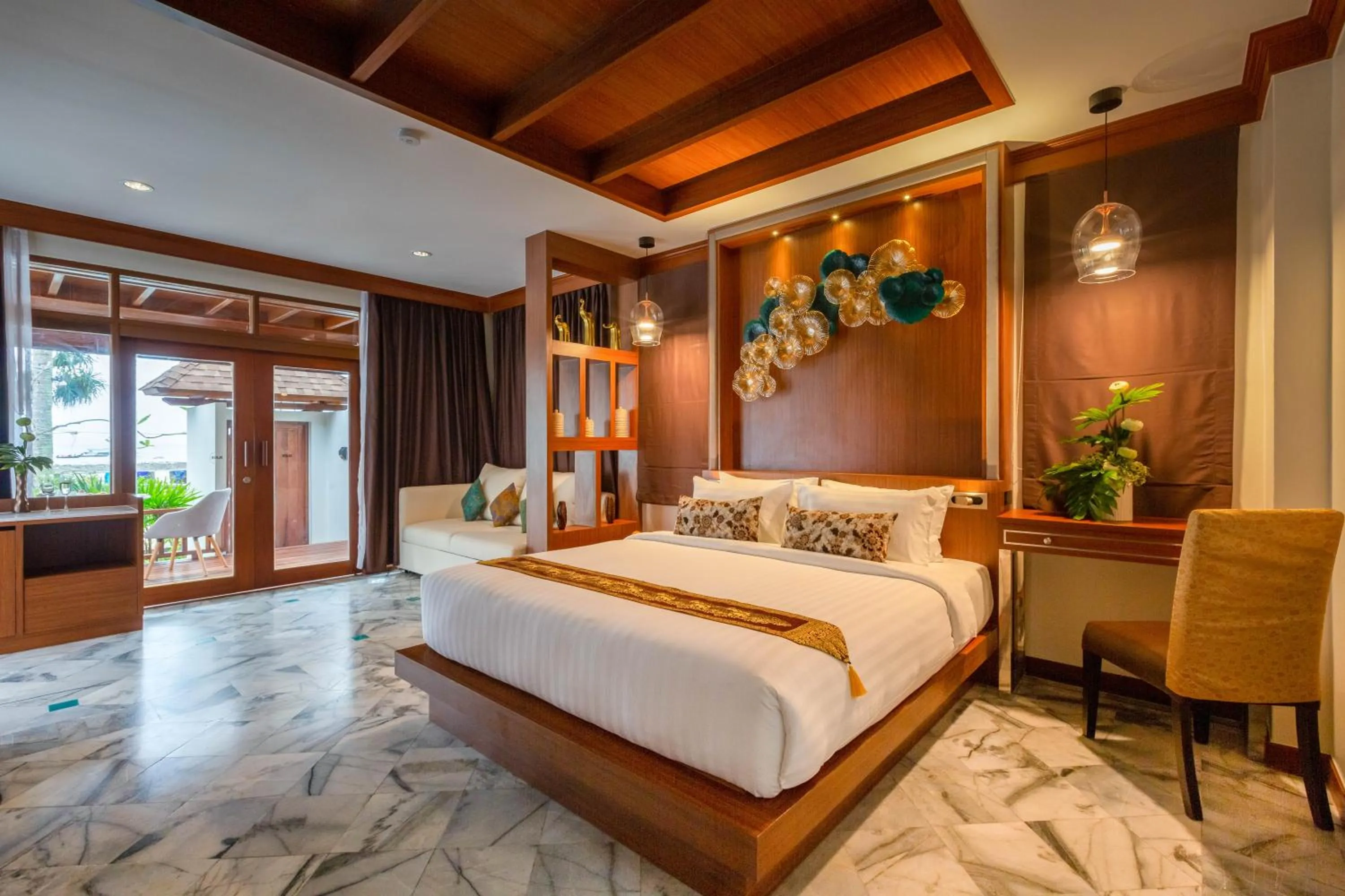 Bed in Railay Bay Resort & Spa