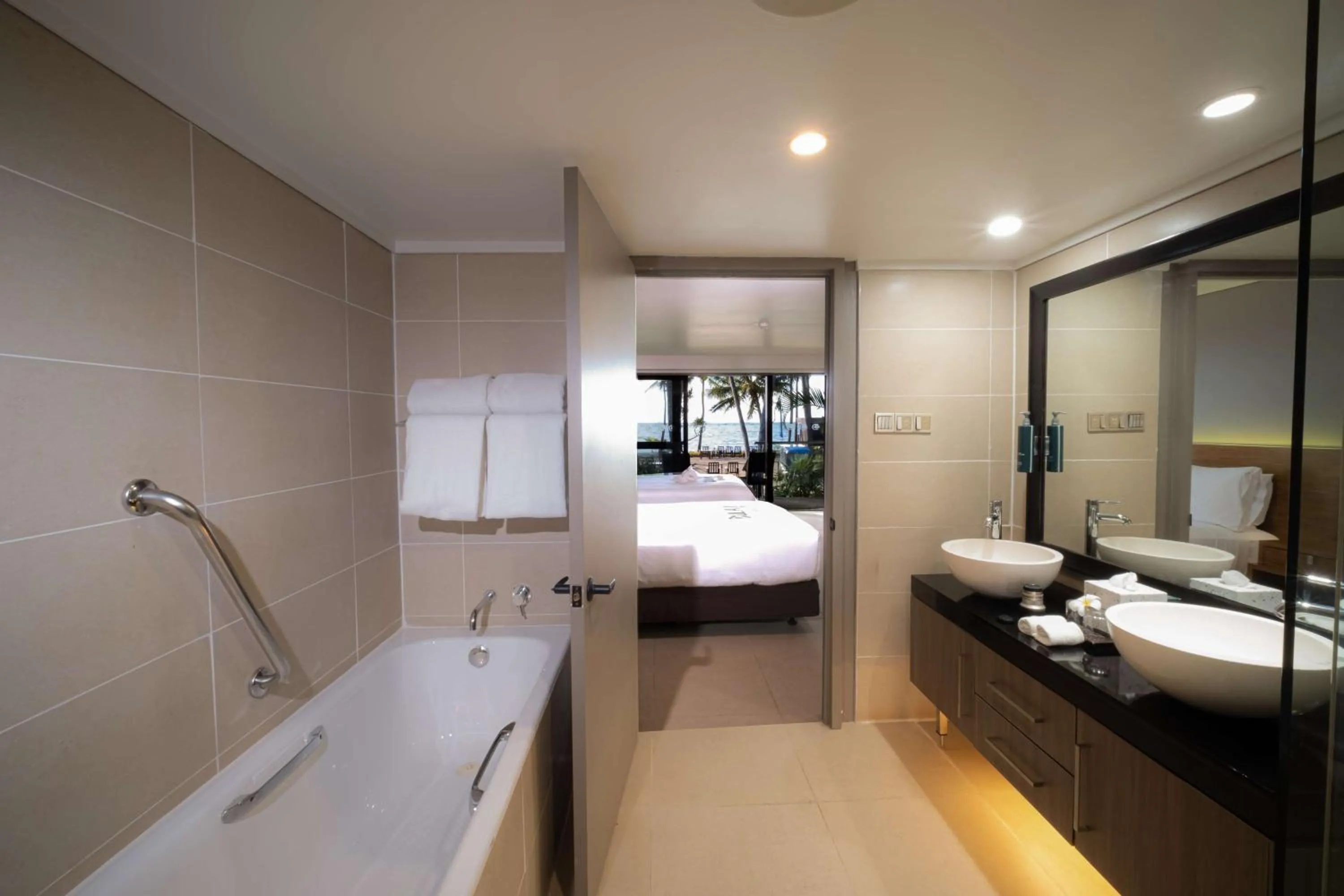 Bathroom in DoubleTree by Hilton Fiji - Sonaisali Island