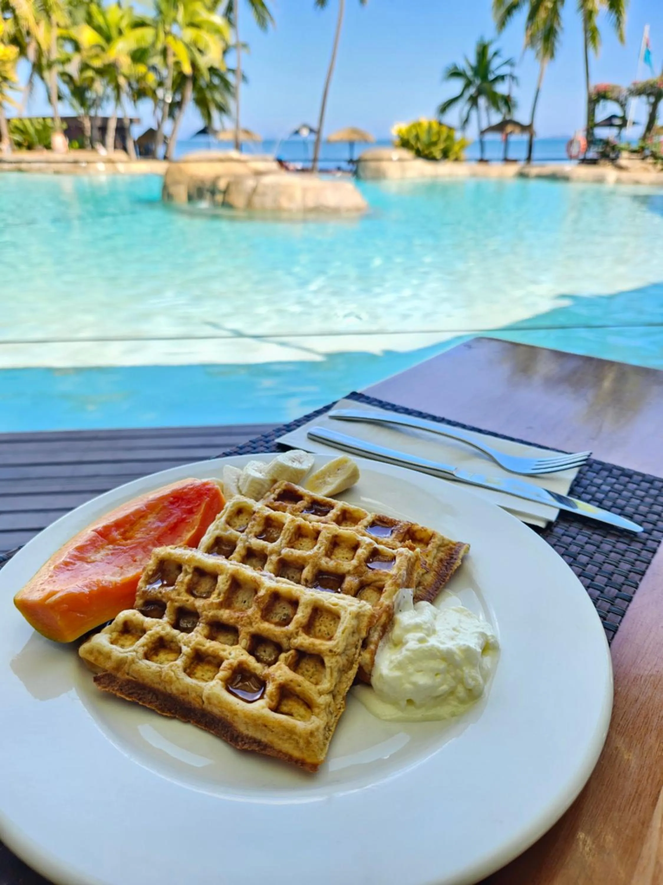 Breakfast in DoubleTree by Hilton Fiji - Sonaisali Island