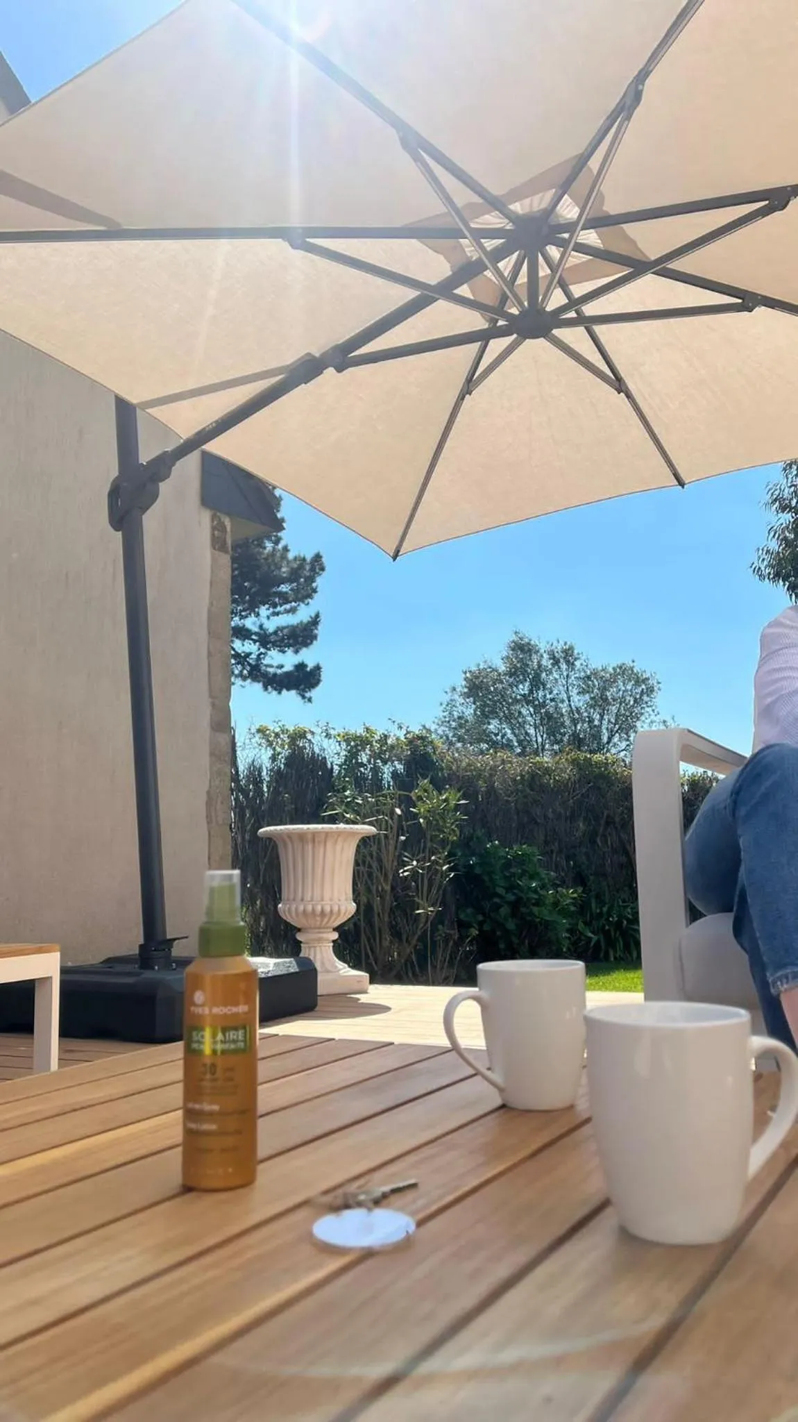 Patio in Hotel La Licorne